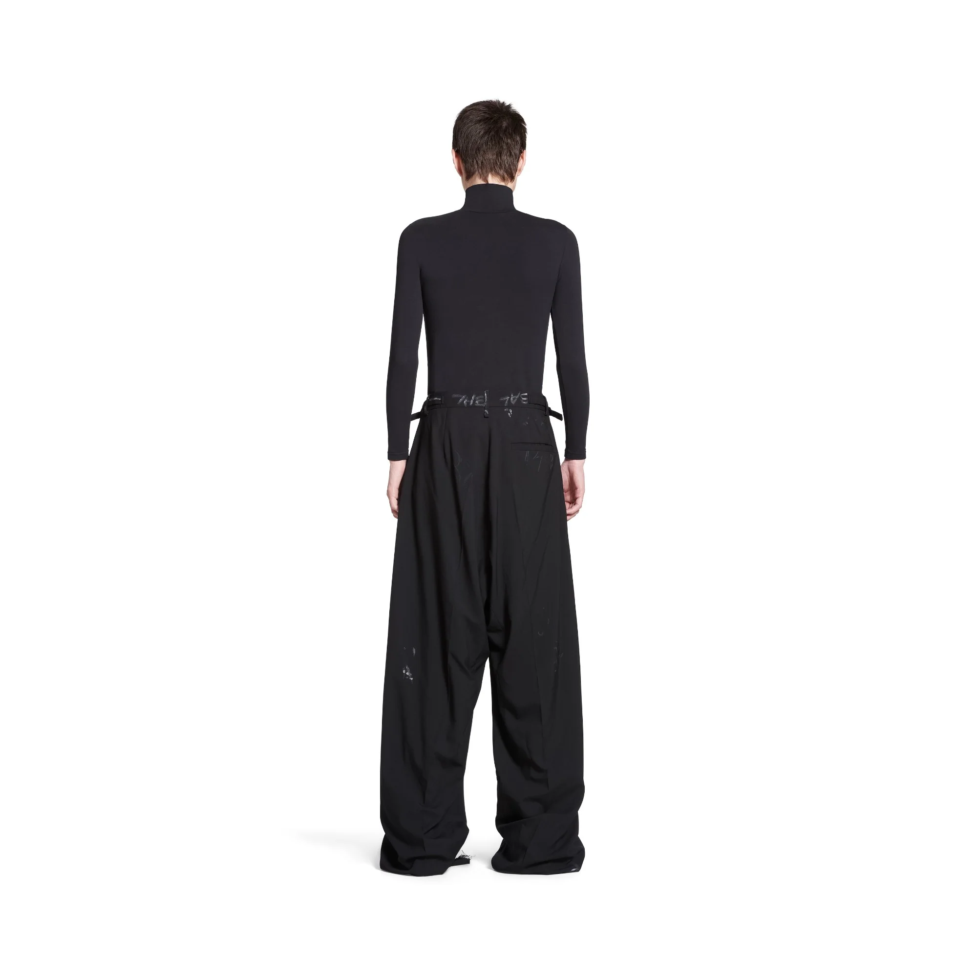 Skater Tailored Pants - Black - Image 5