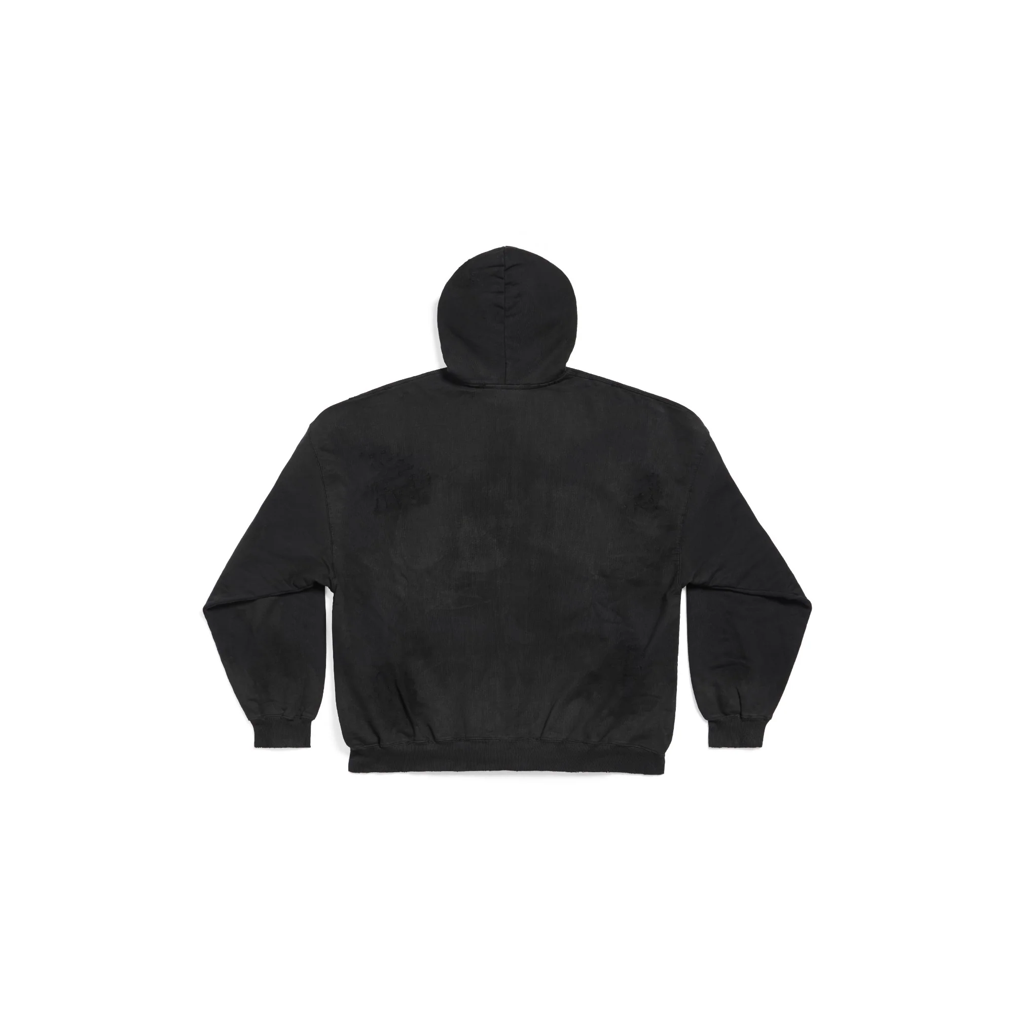 Large Fit Hoodie - Washed Black - Image 2