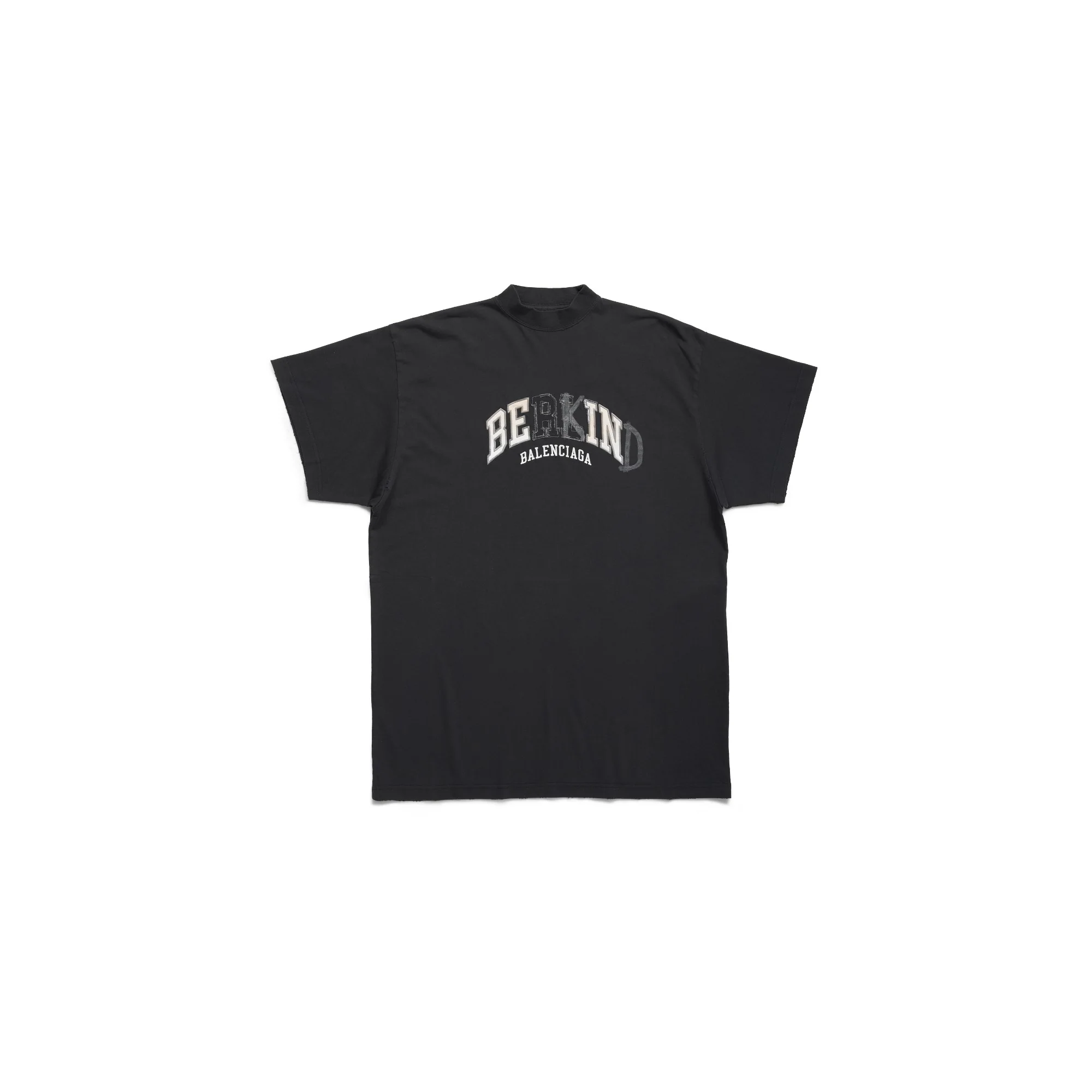 Oversized T-Shirt - Faded Black/White