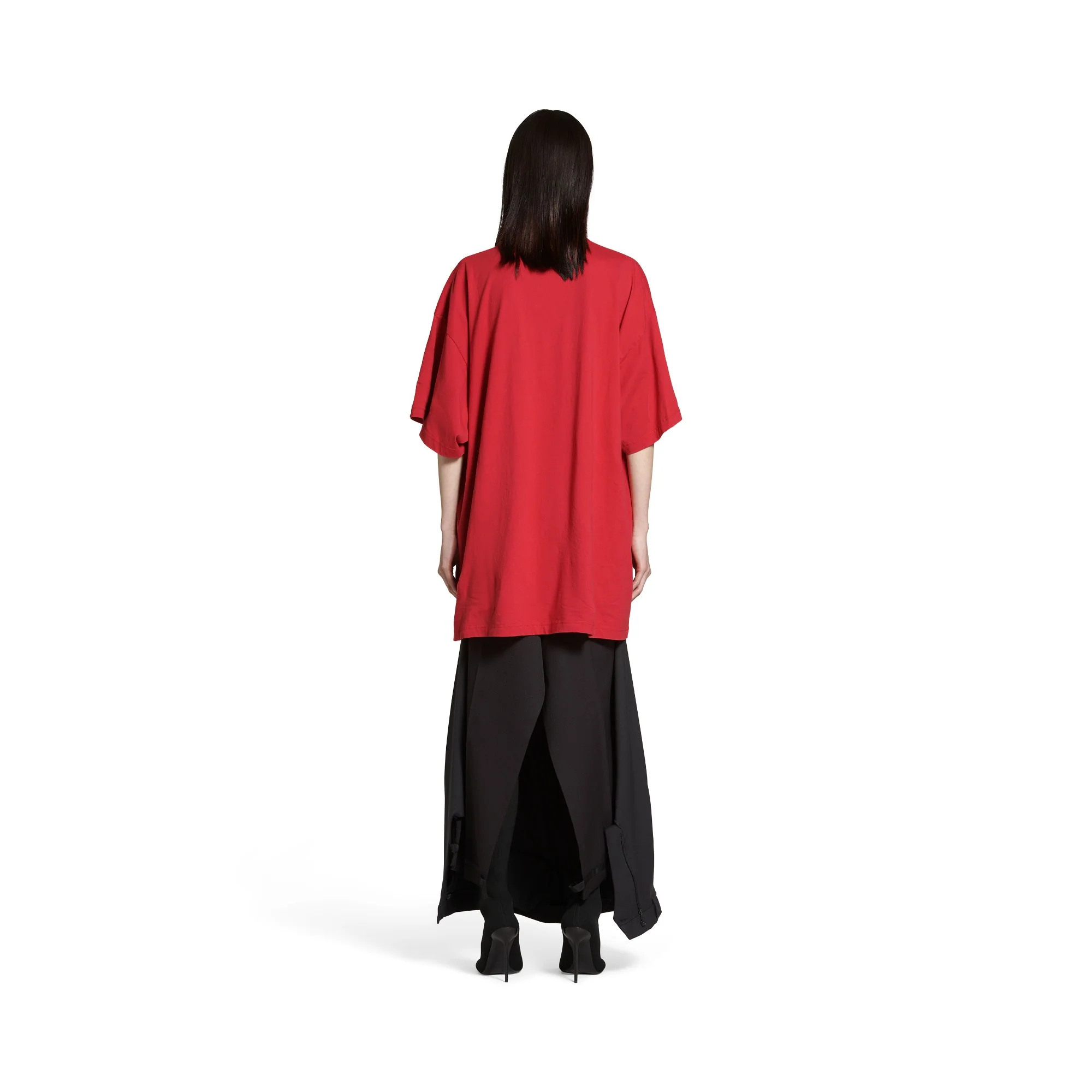 Oversized T-Shirt - Faded Red - Image 4