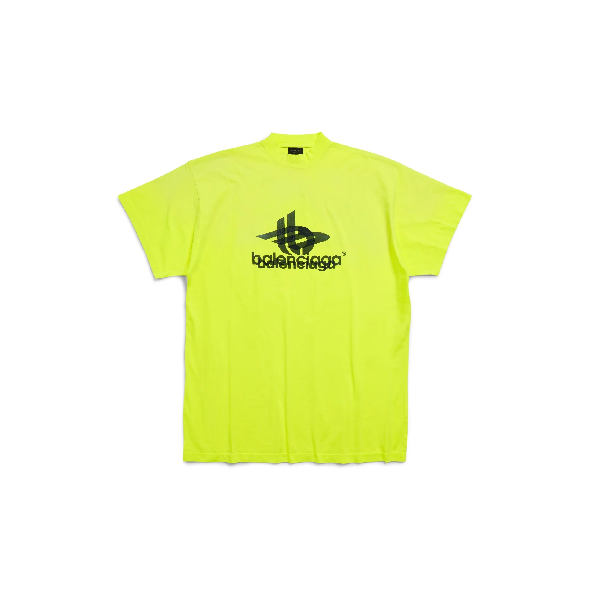 Oversized T-Shirt - Fluo Yellow/Black