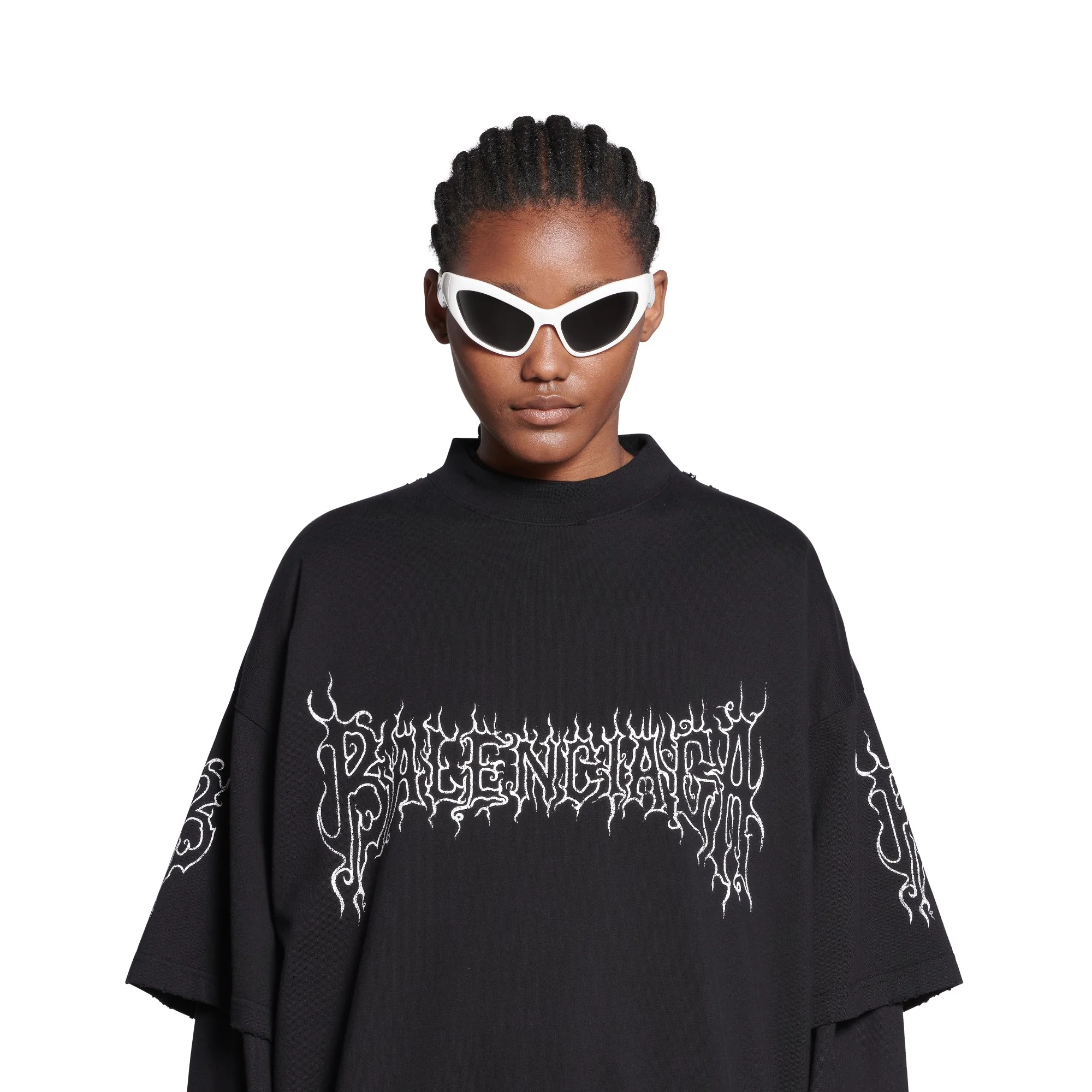 Oversized T-Shirt - Black/White - Image 3