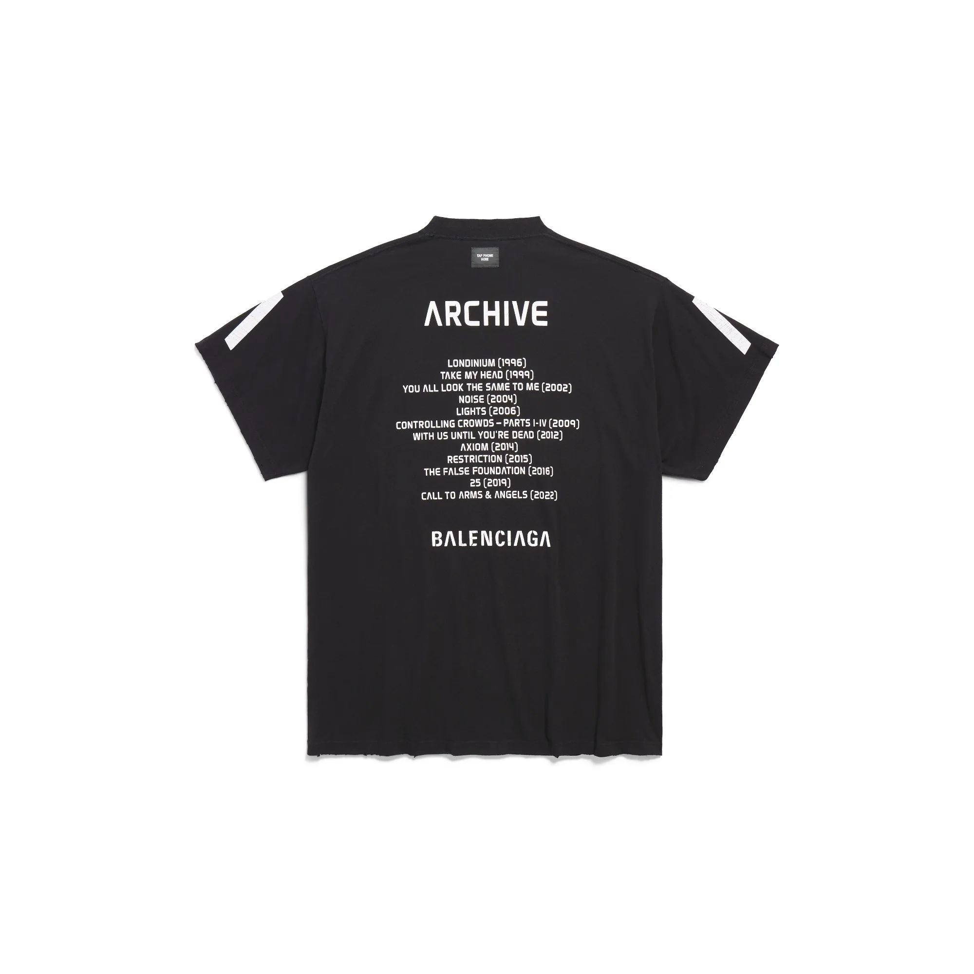 Oversized T-Shirt - Faded Black/White - Image 2