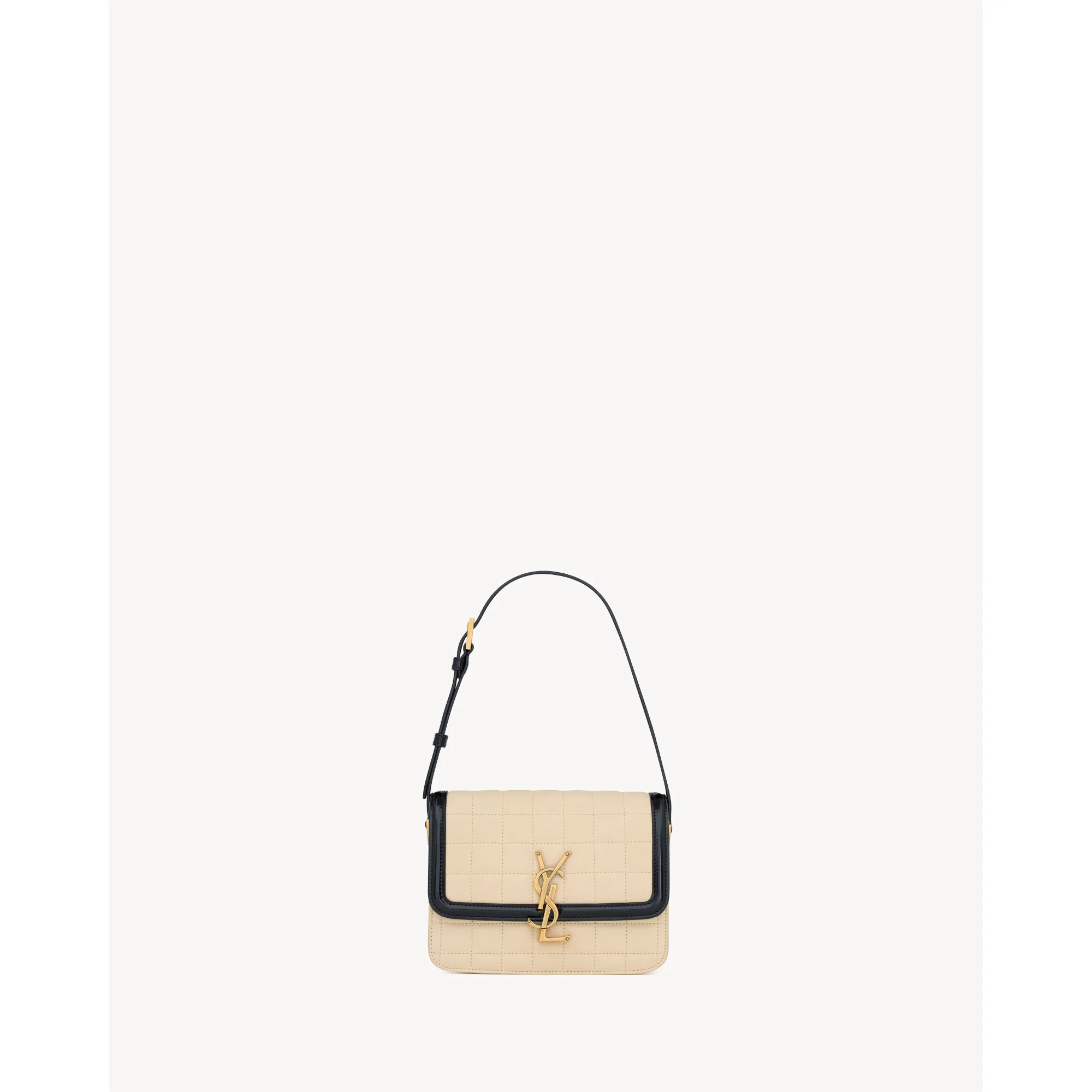 Small Solferino Satchel - Burro/Nero