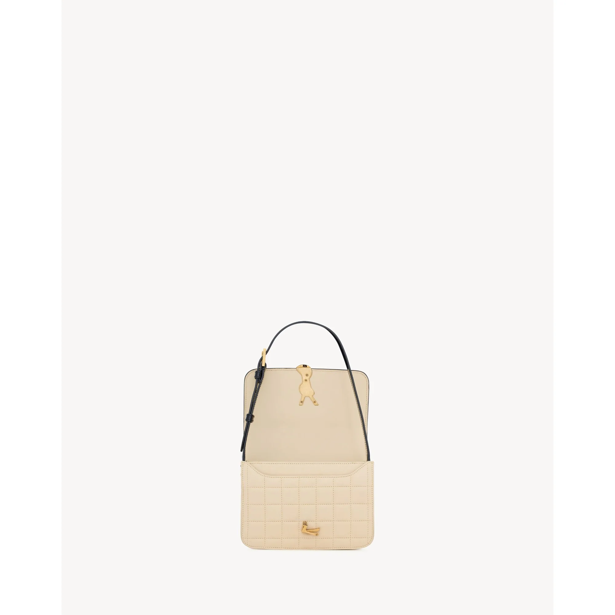 Small Solferino Satchel - Burro/Nero - Image 5