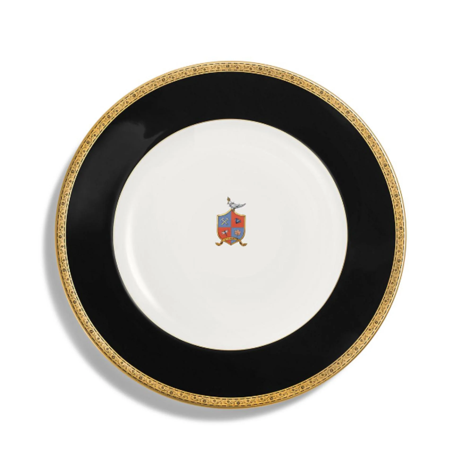 73914469 - Bc Crest Blk Dinner Plate