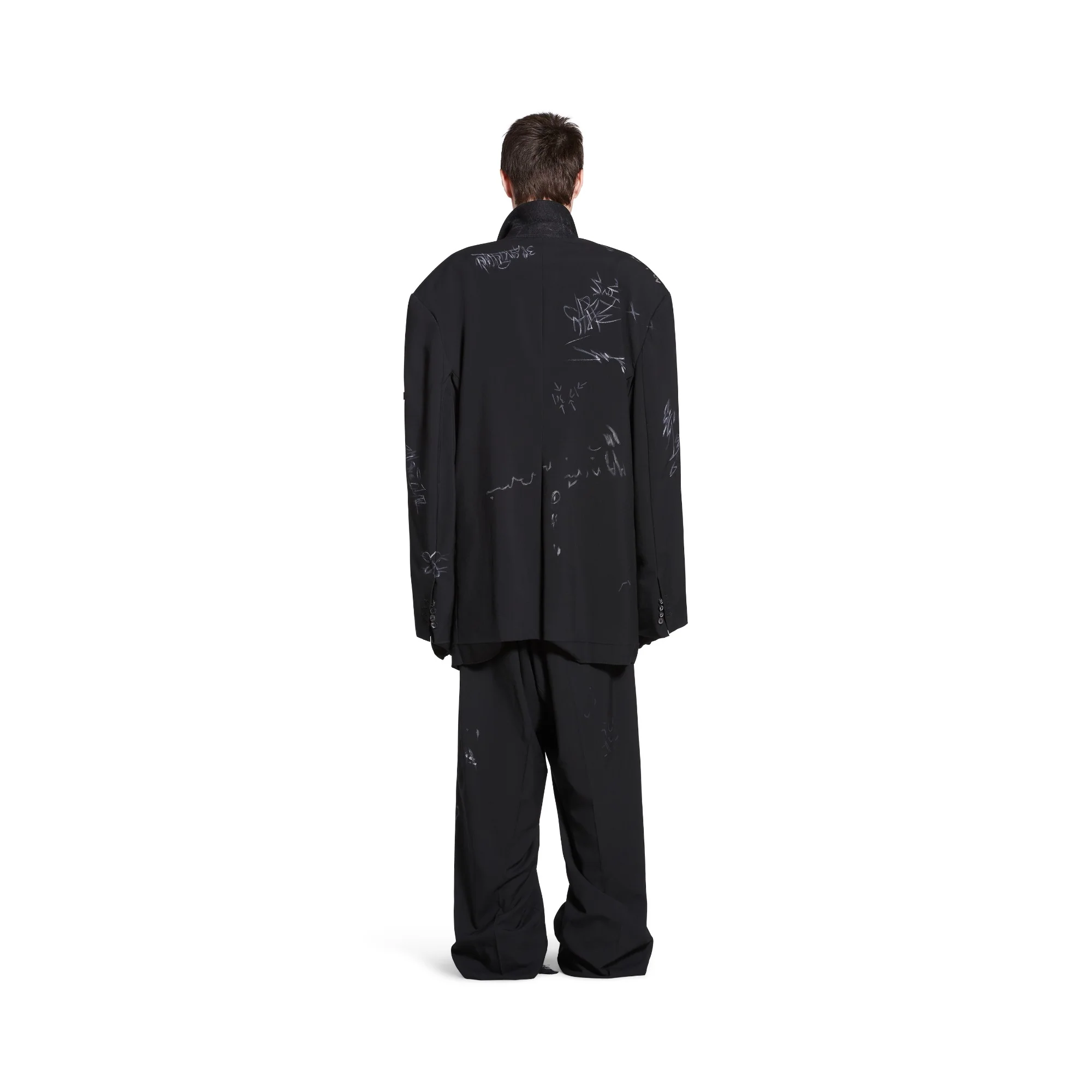 Skater Tailored Jacket - Black - Image 5