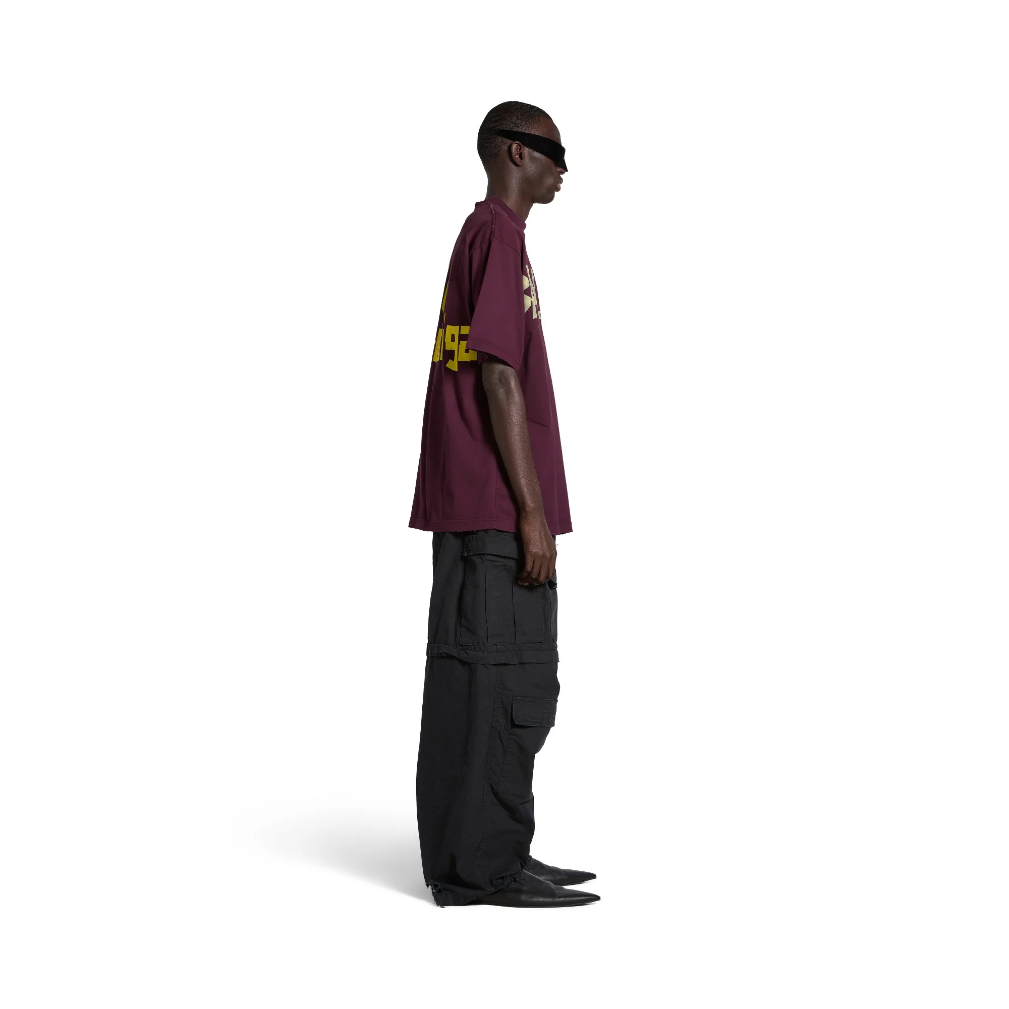 Medium Fit T-Shirt - Bordeaux - Image 5