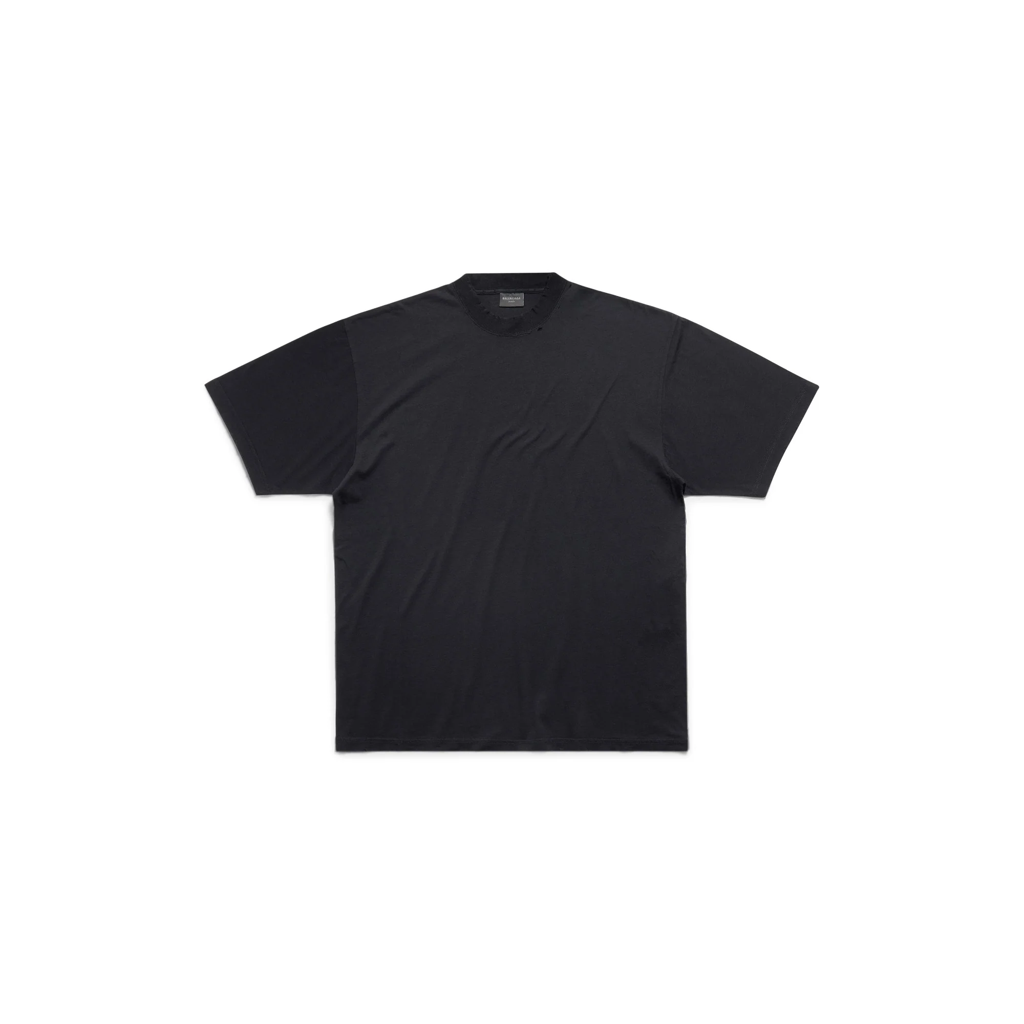 Medium Fit T-Shirt - Washed Black/White