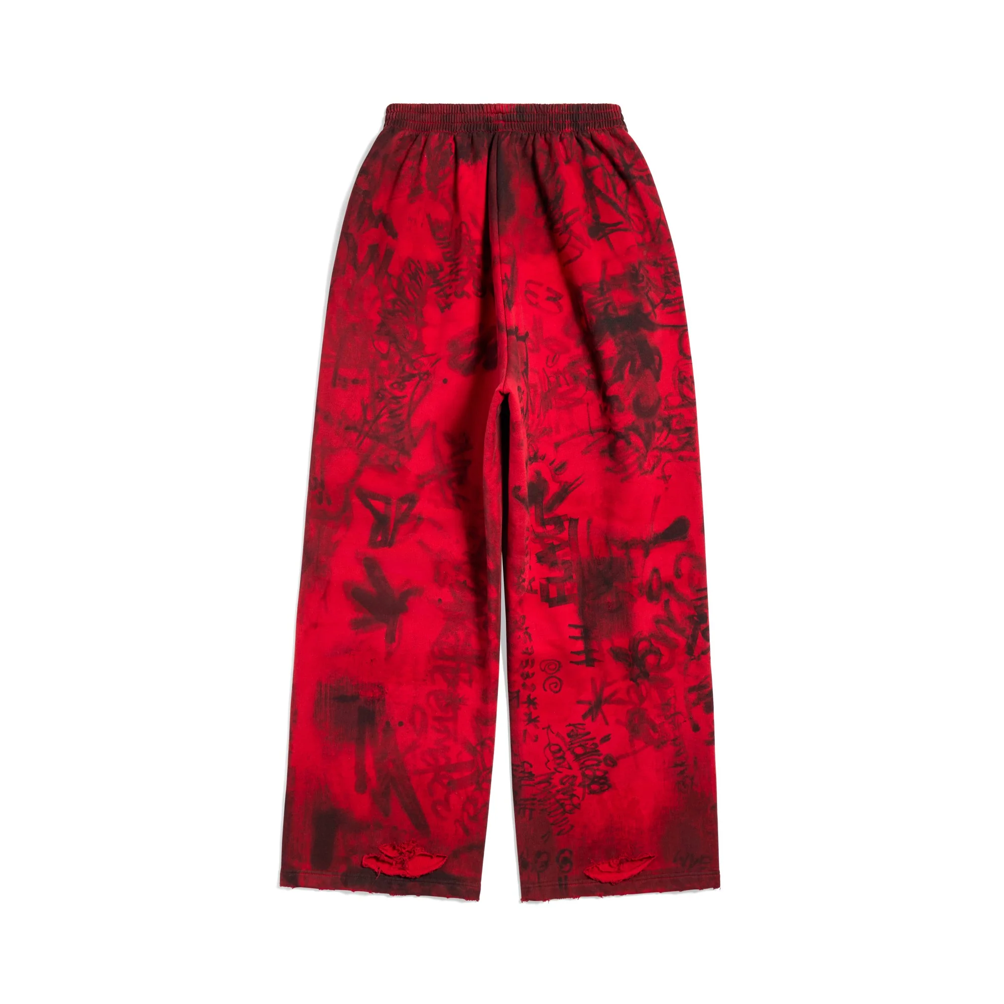 Baggy Sweatpants - Red - Image 2