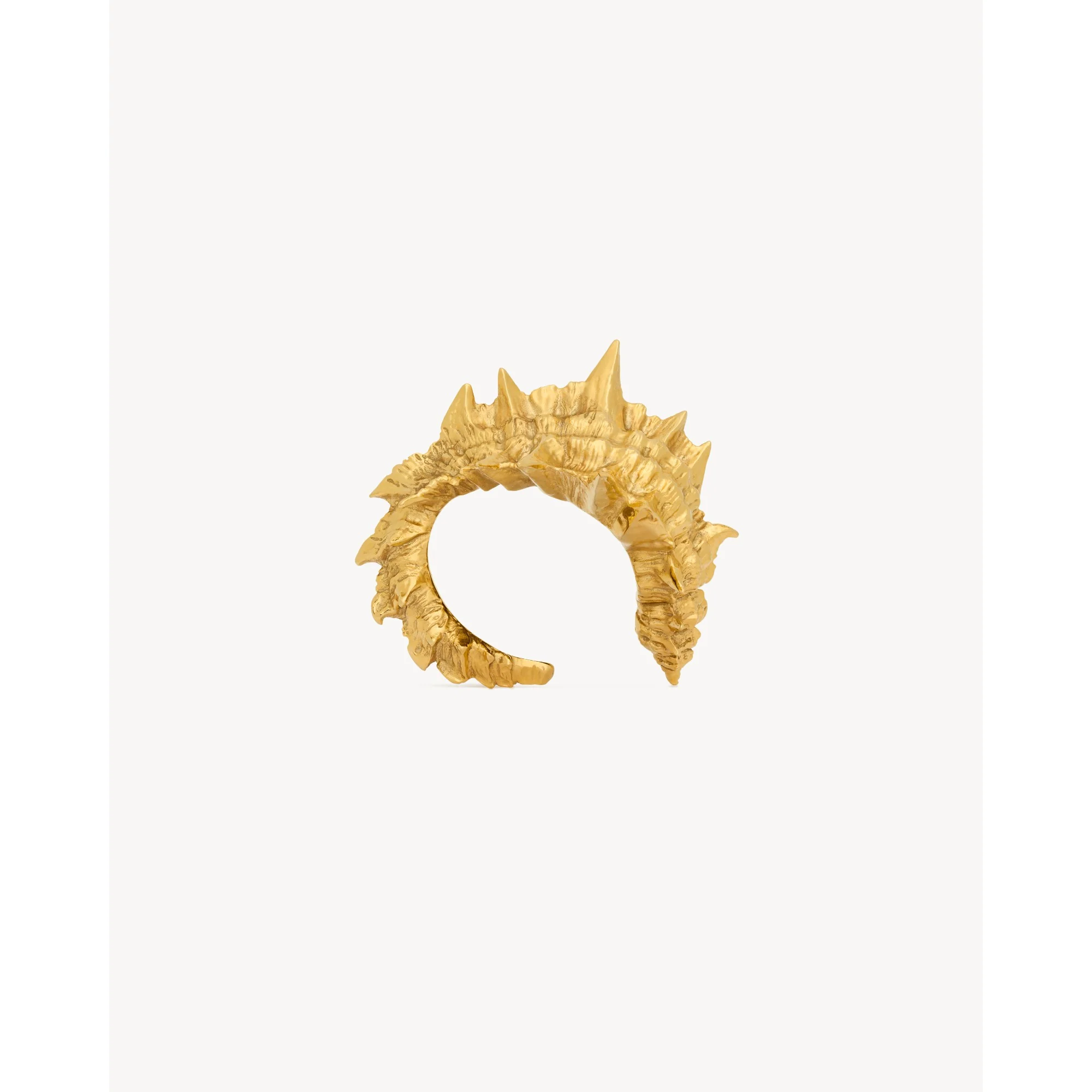 Spiky Shell Cuff - Or Laiton Satine Leg - Image 2