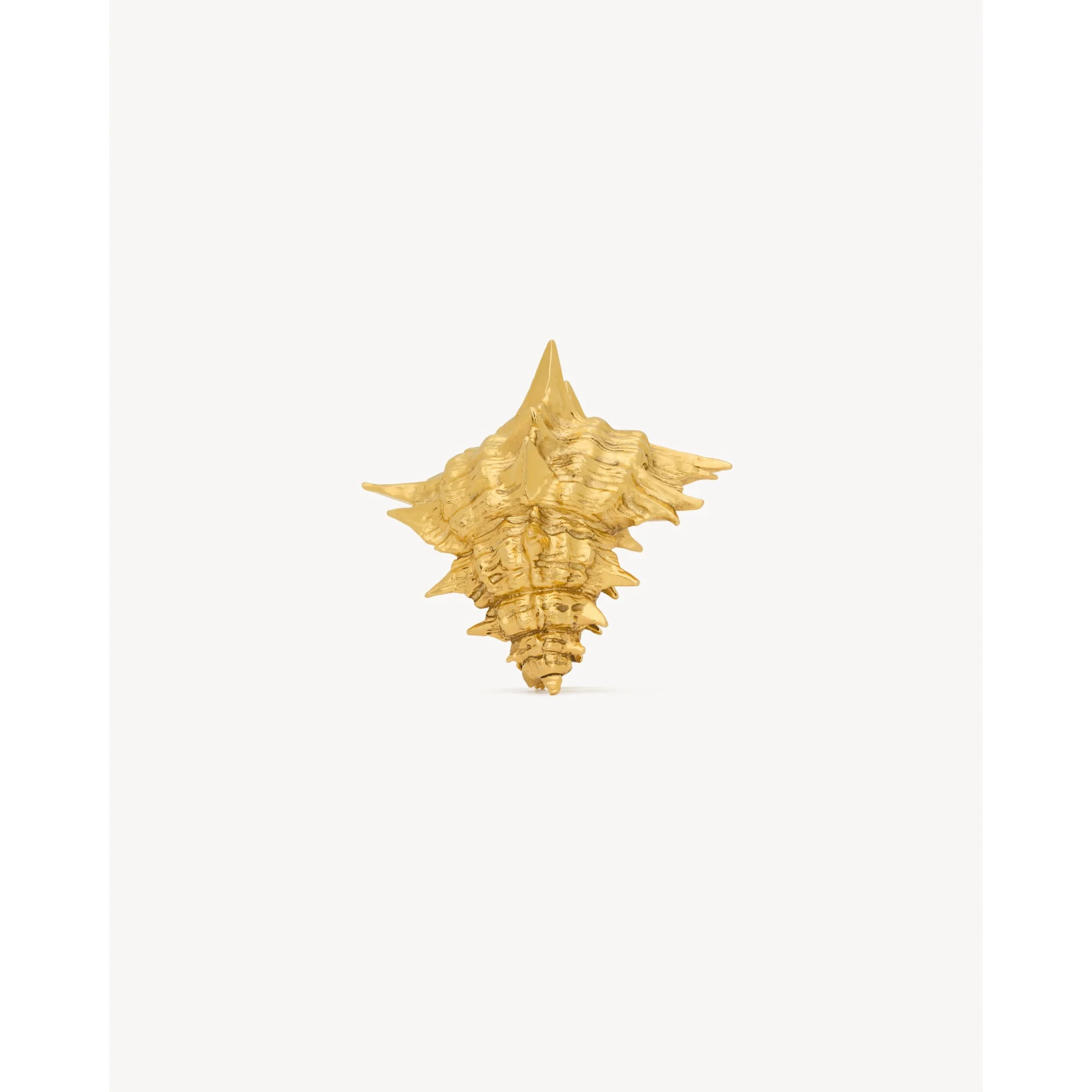 Spiky Shell Cuff - Or Laiton Satine Leg - Image 3