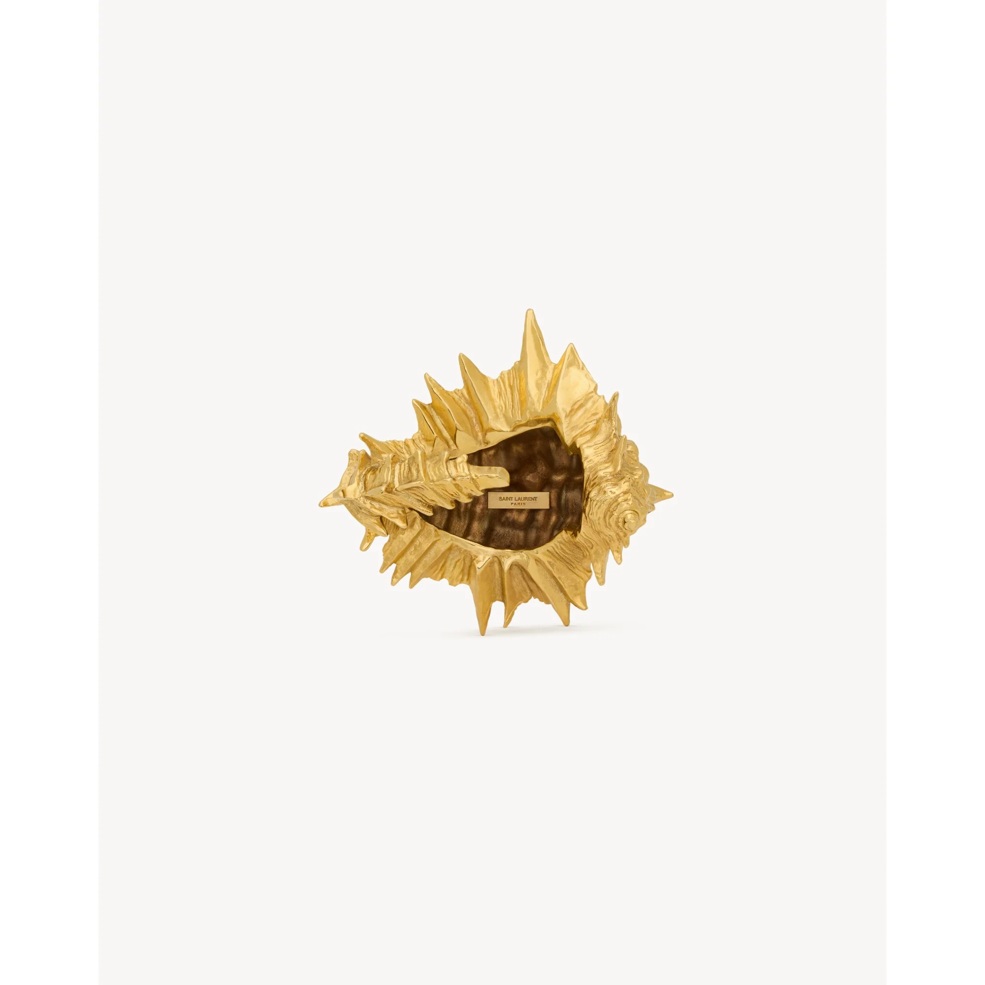 Spiky Shell Cuff - Or Laiton Satine Leg - Image 5