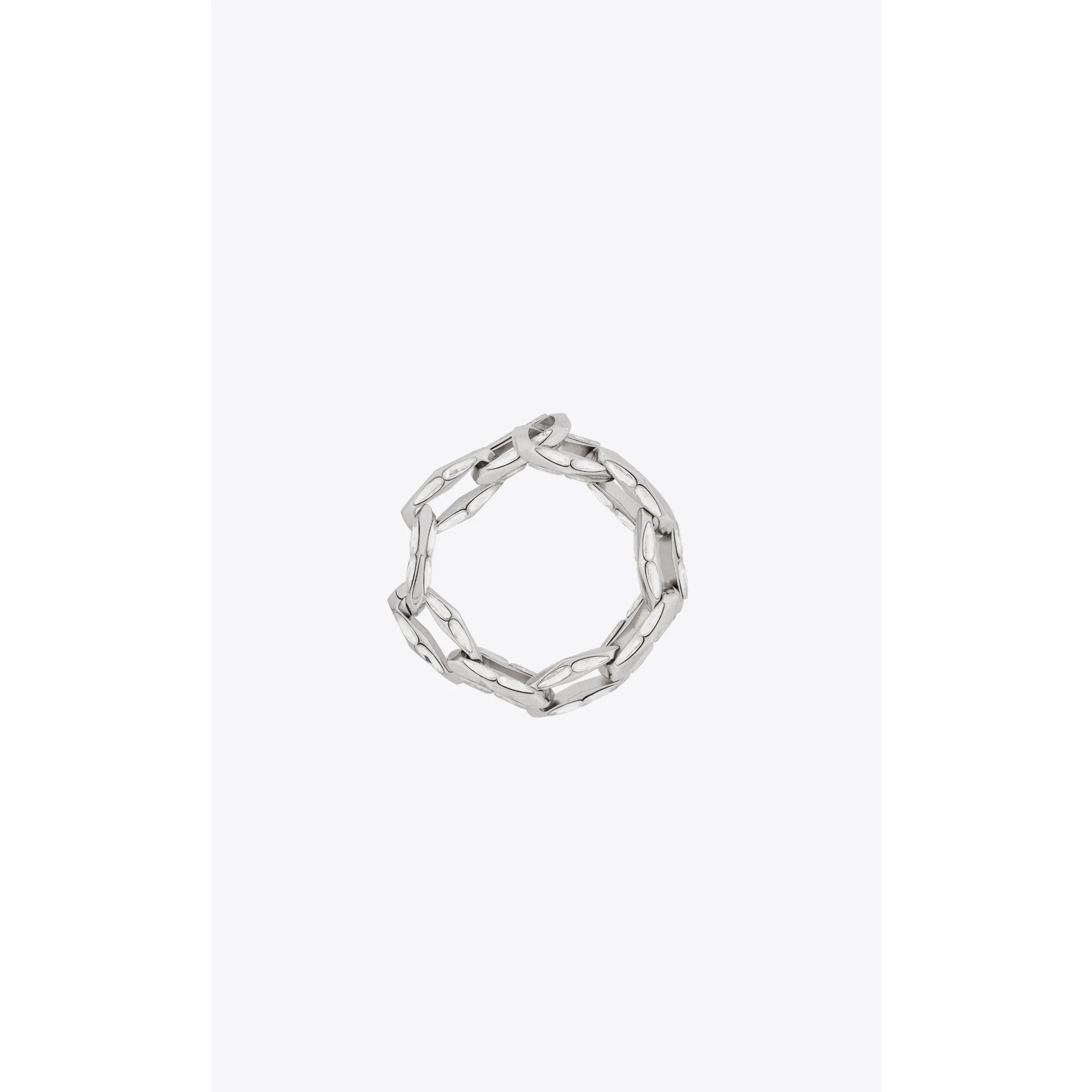 Rhinestone Chain Bracelet - Palladium/Crytal