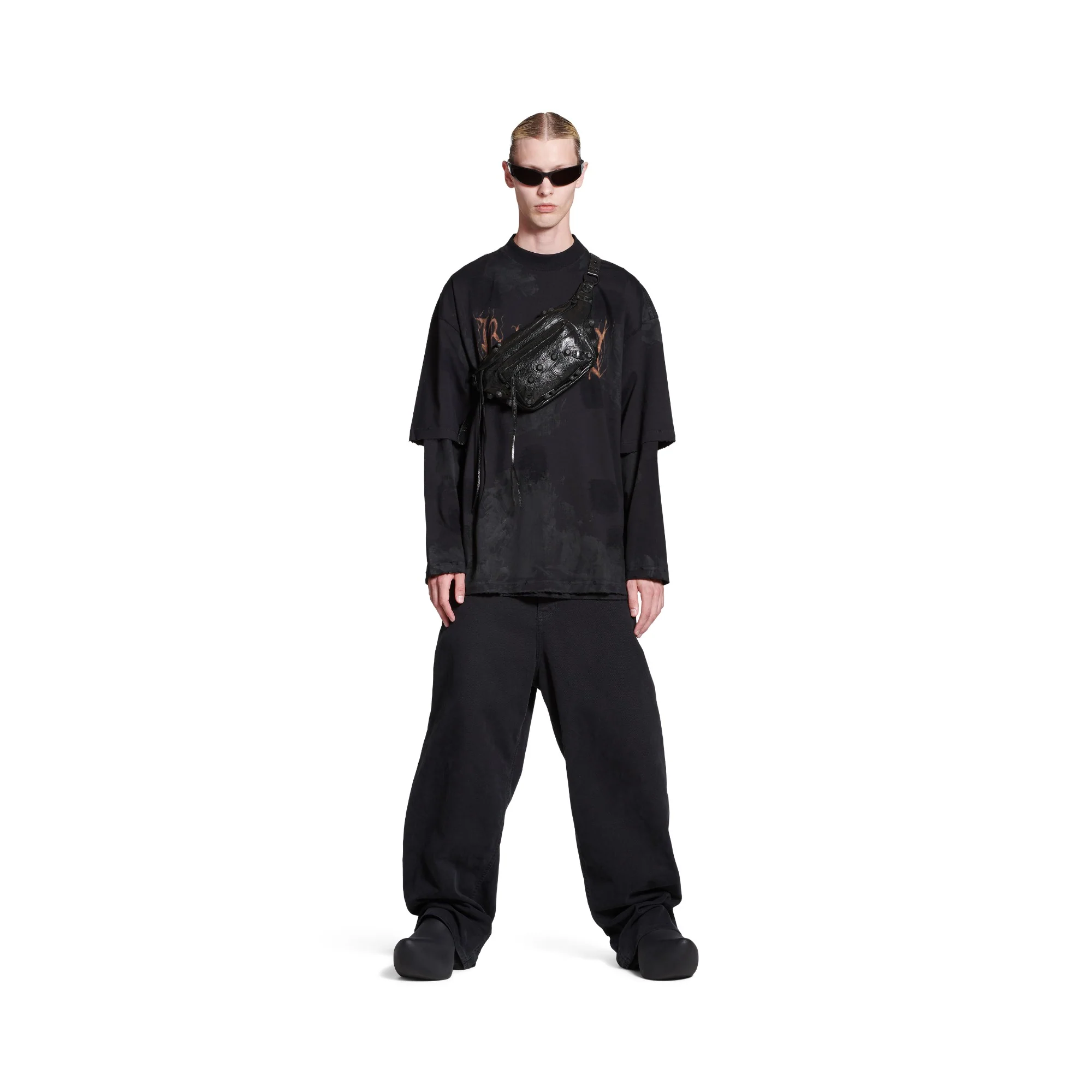 Le Cagole Belt Bag M - Black - Image 4