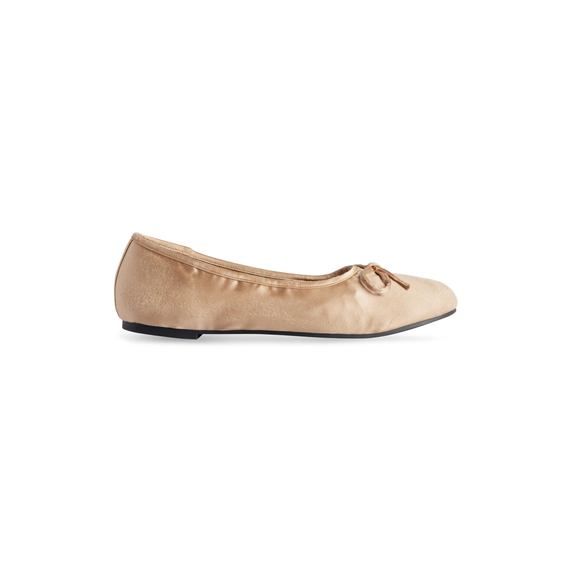 Leopold Flat Satin Worn Out - Light Beige