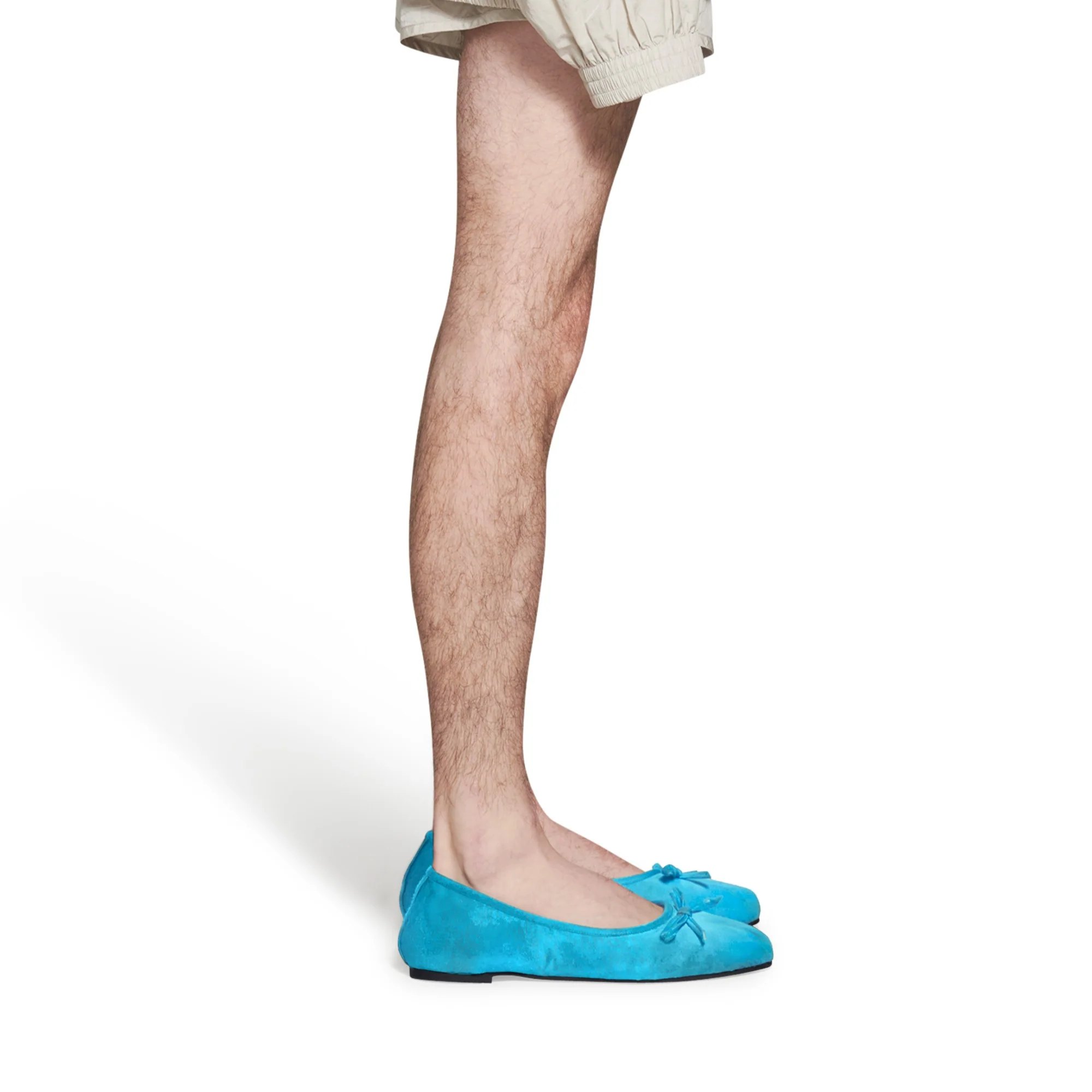 Leopold Flat Satin Worn Out - Turquoise - Image 5