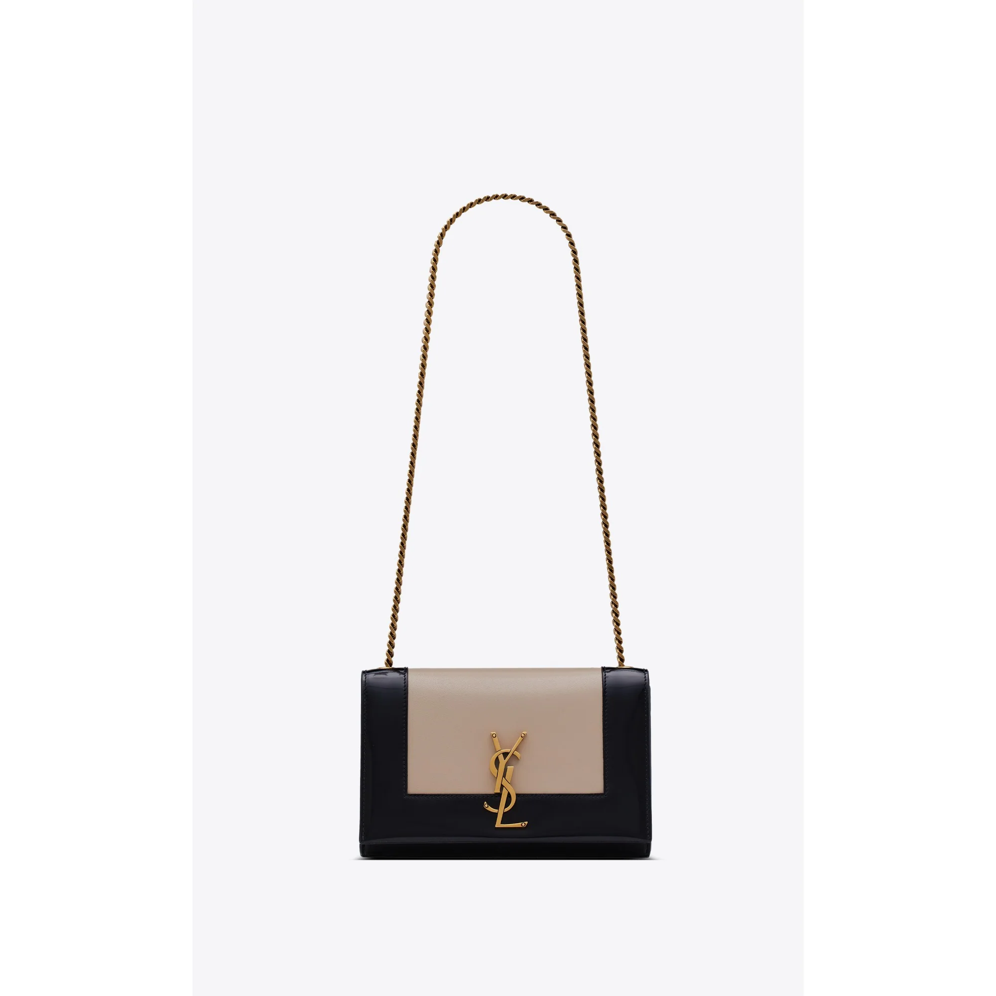 Small Kate Chain Bag - White Seal/Nero