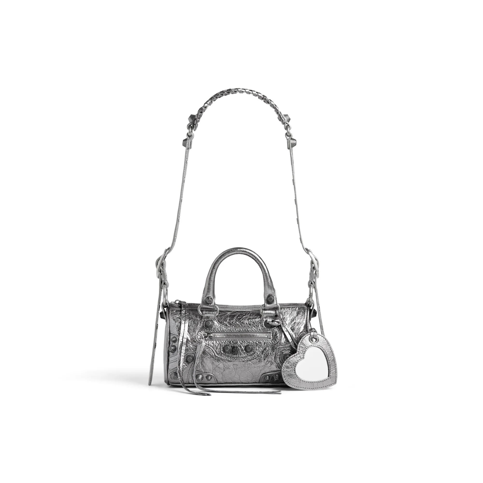 Le Cagole Mini Duffle Bag - Silver
