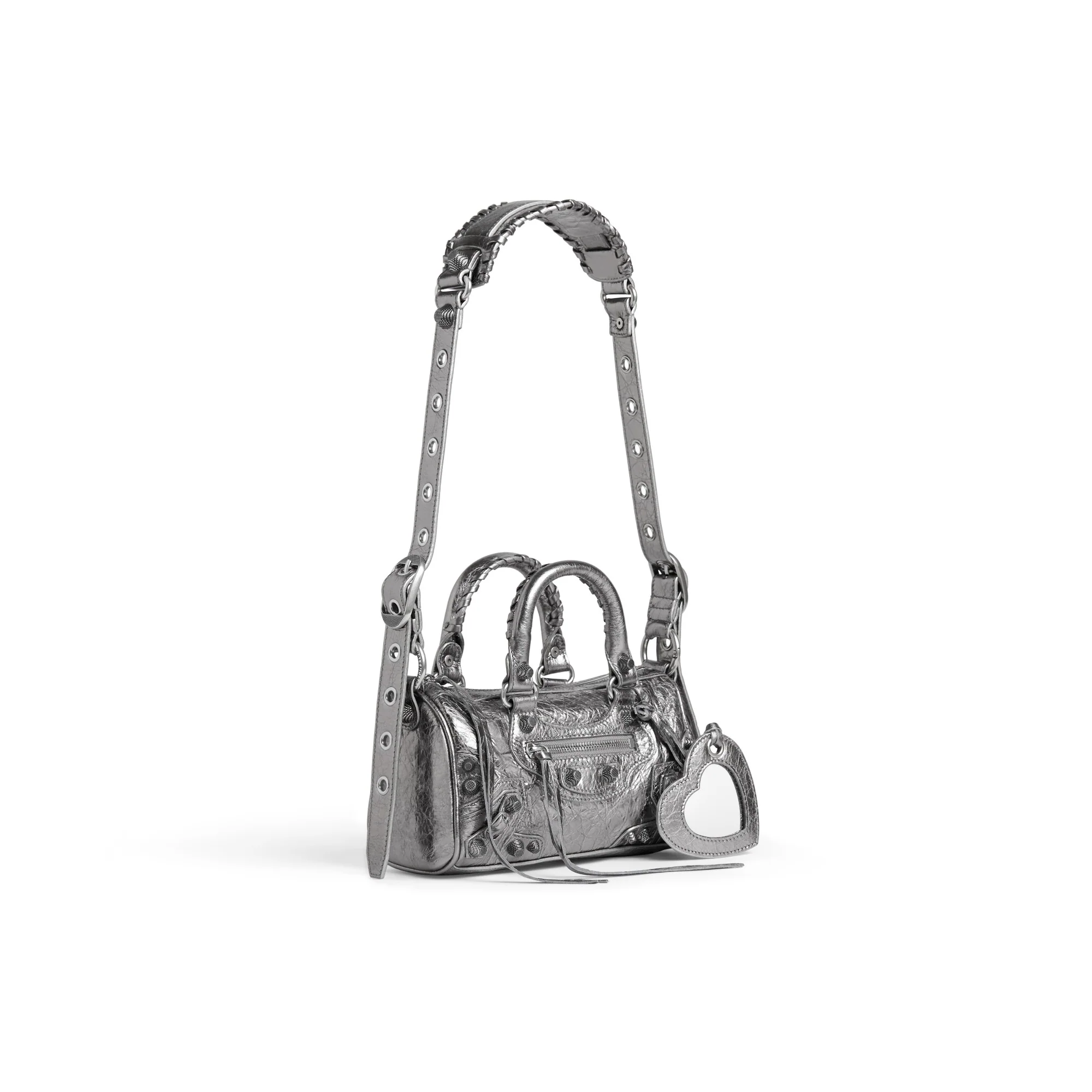 Le Cagole Mini Duffle Bag - Silver - Image 4