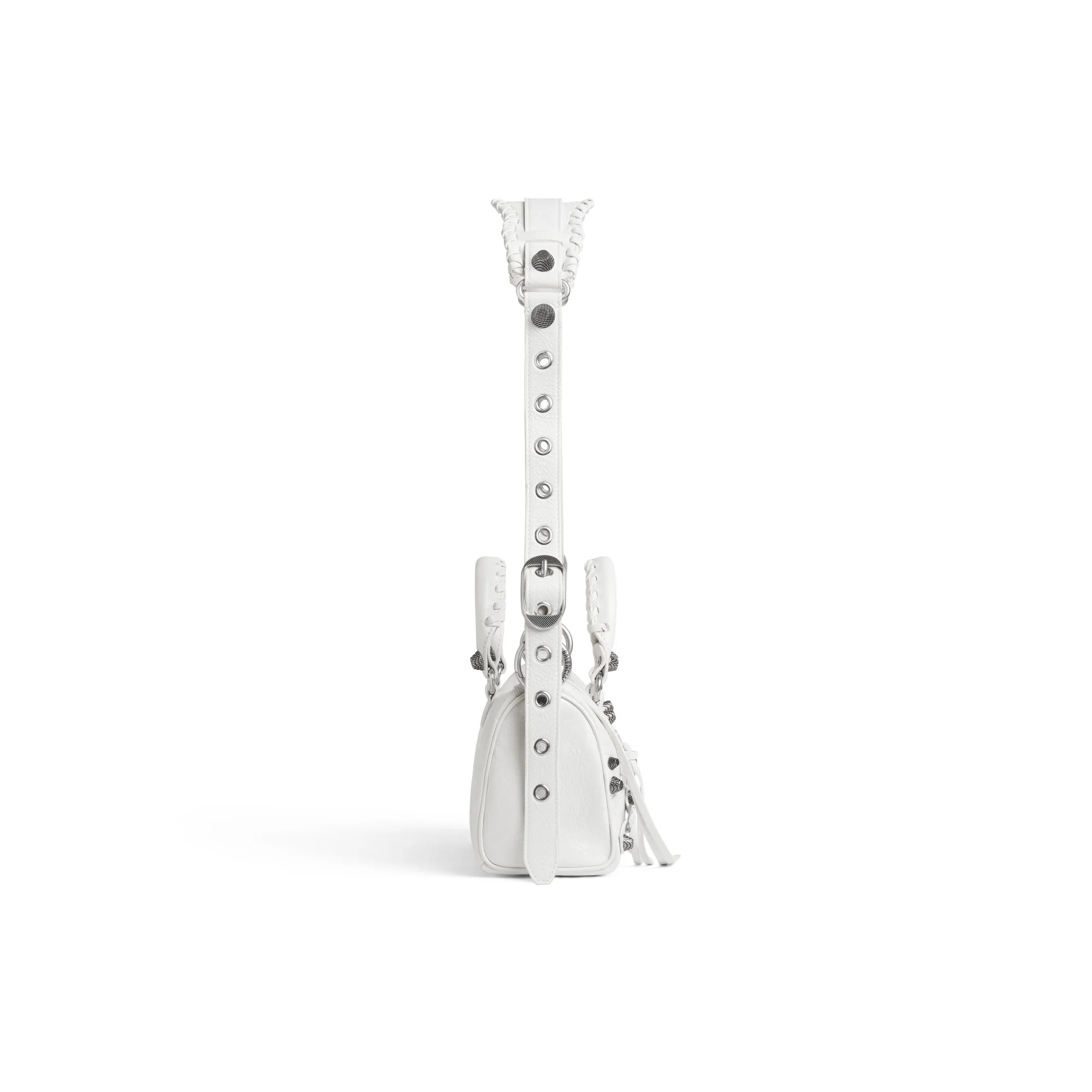 Le Cagole Mini Duffle Bag - Optic White - Image 3