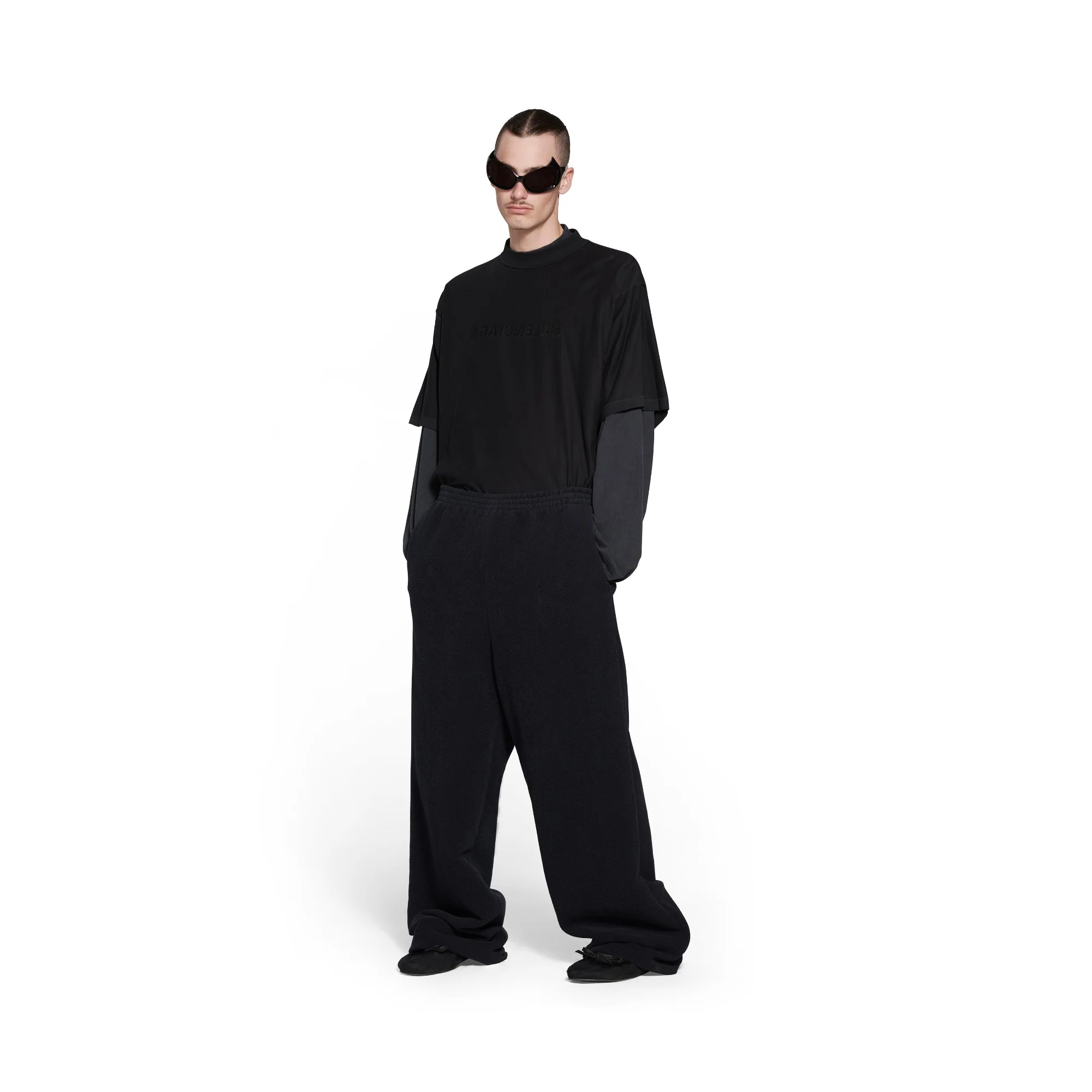 Elastic Waist Pants - Dark Navy - Image 4