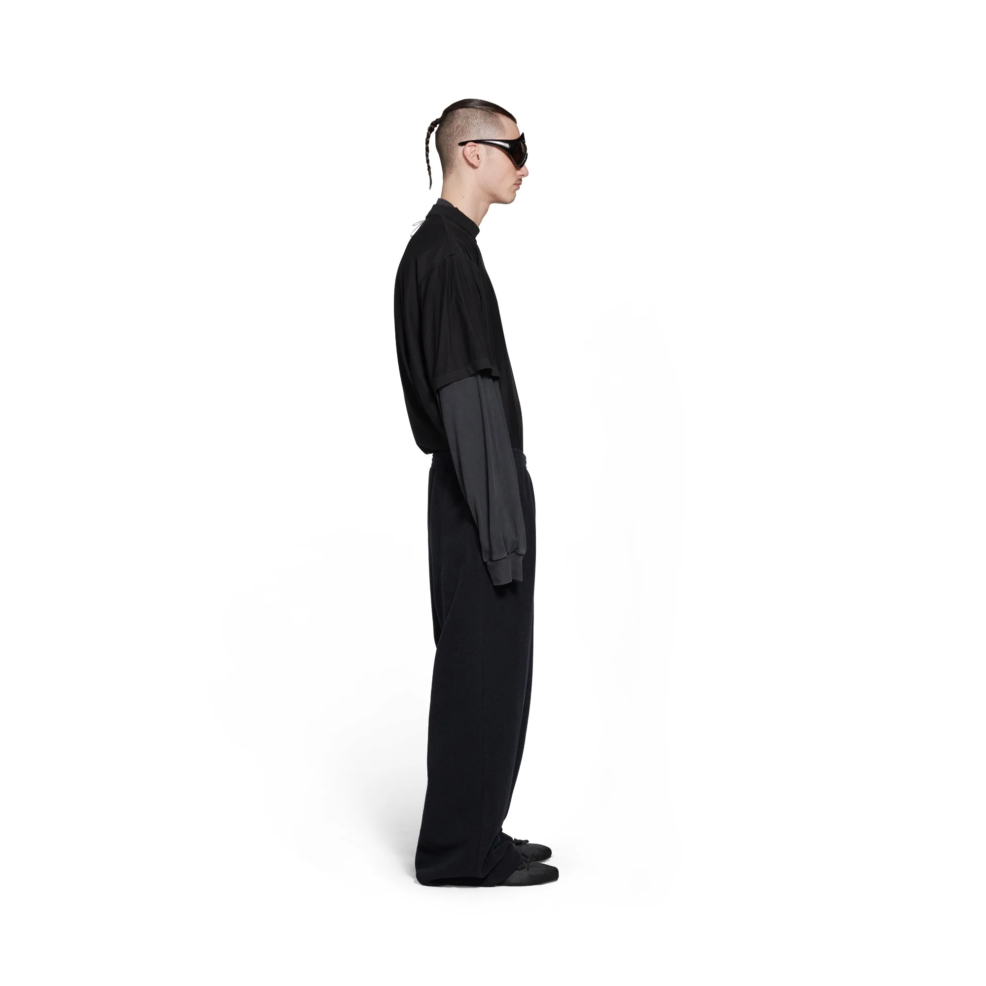 Elastic Waist Pants - Dark Navy - Image 6