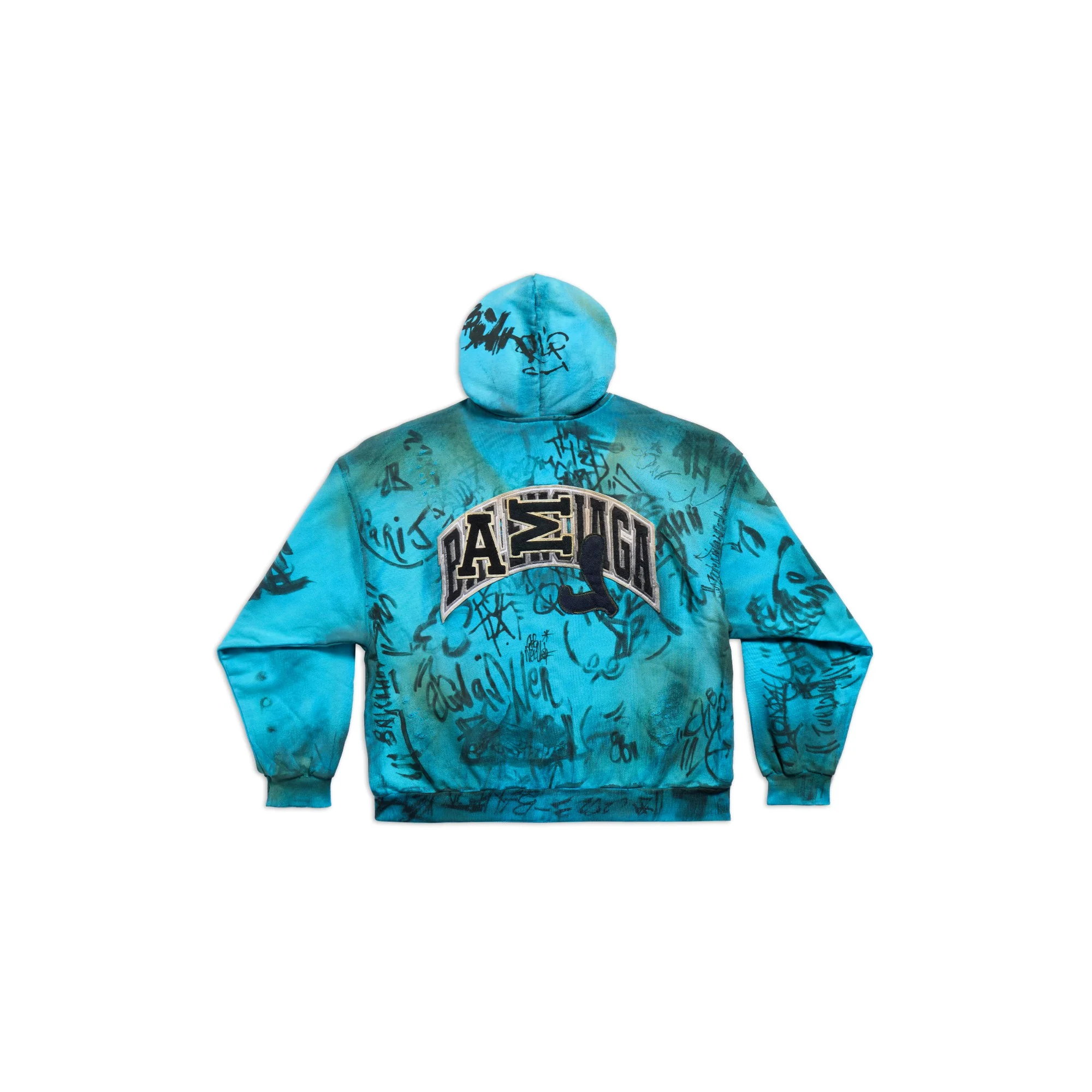 Medium Fit Zip-Up Hoodie - Azure - Image 2