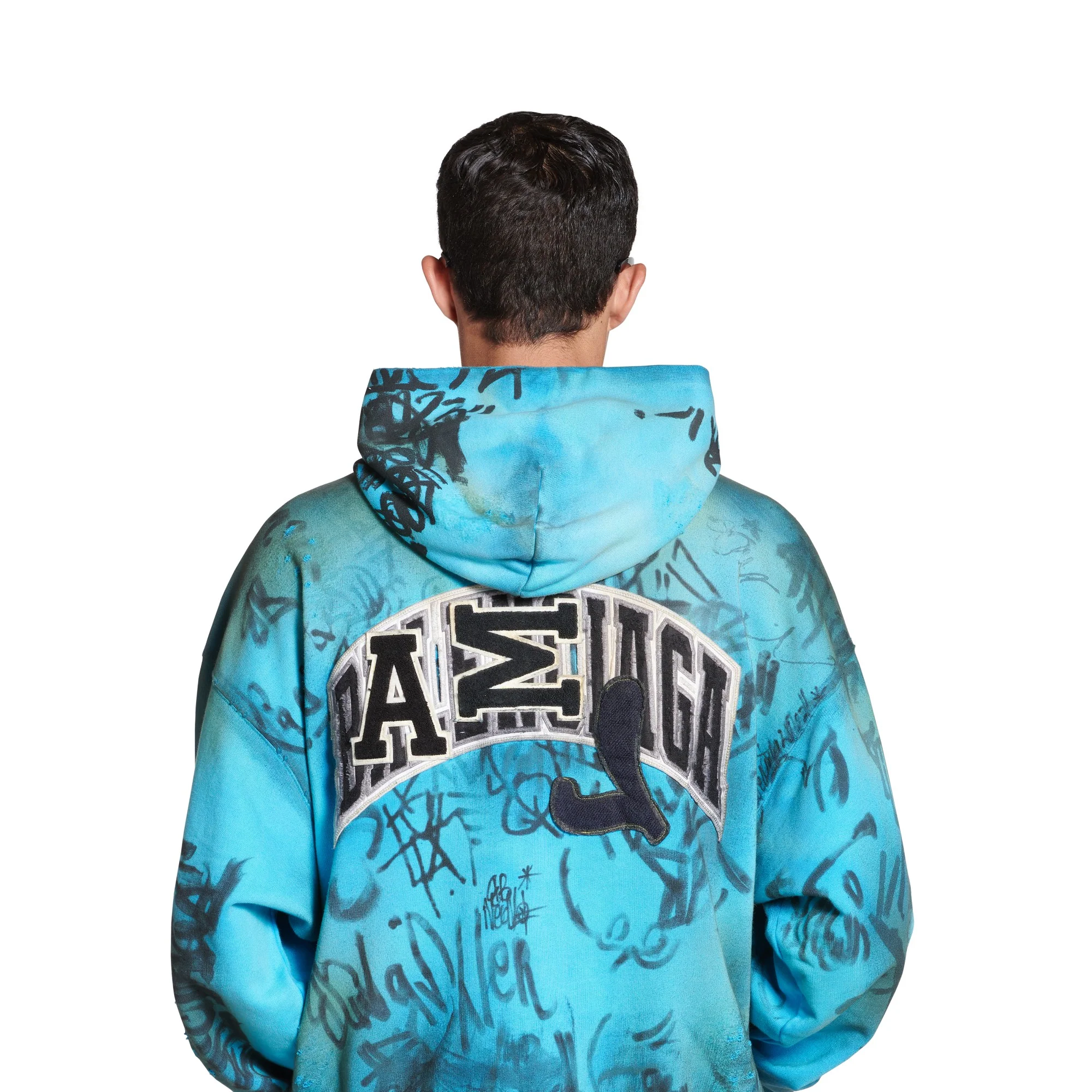 Medium Fit Zip-Up Hoodie - Azure - Image 3