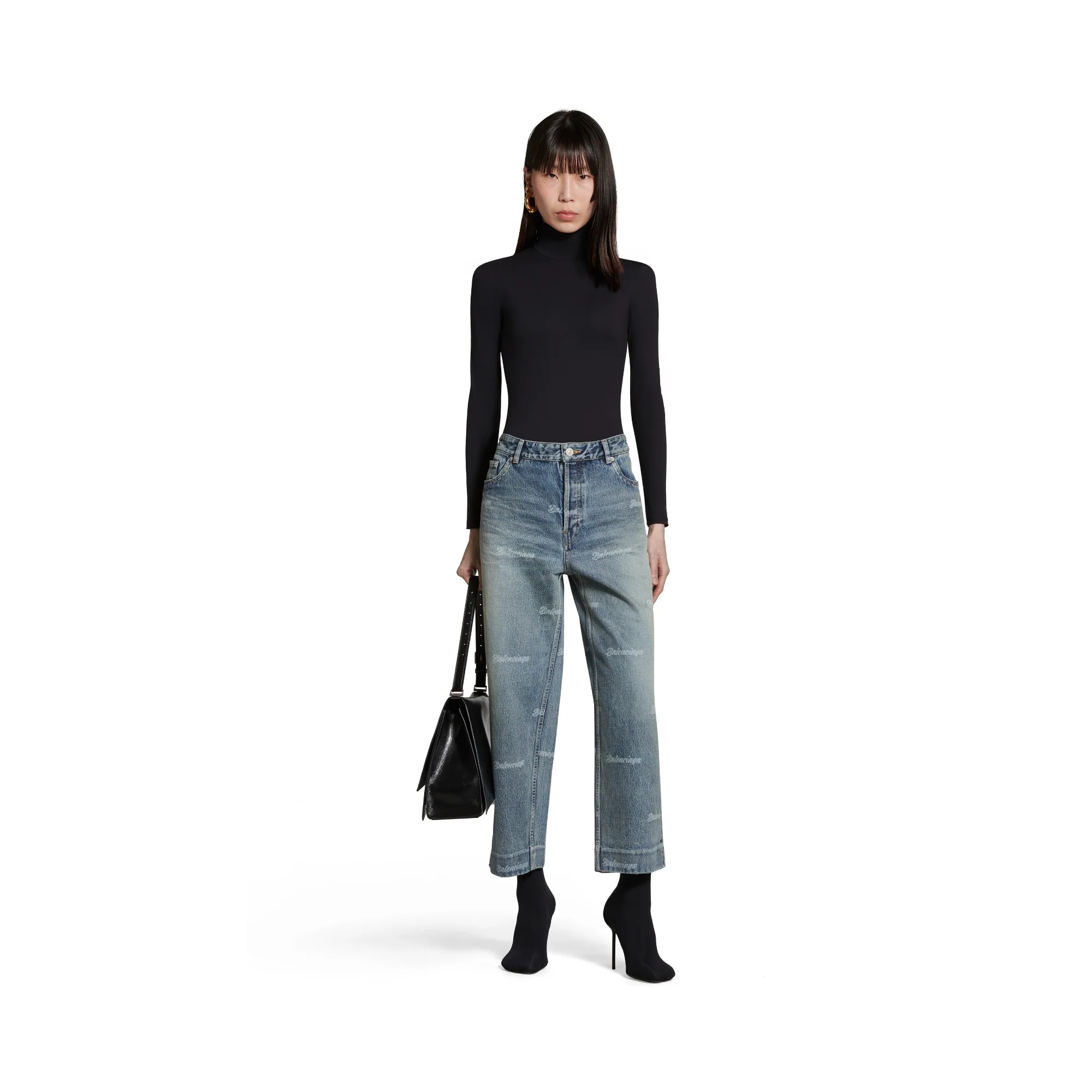 Cropped Pants - Pale Blue - Image 4