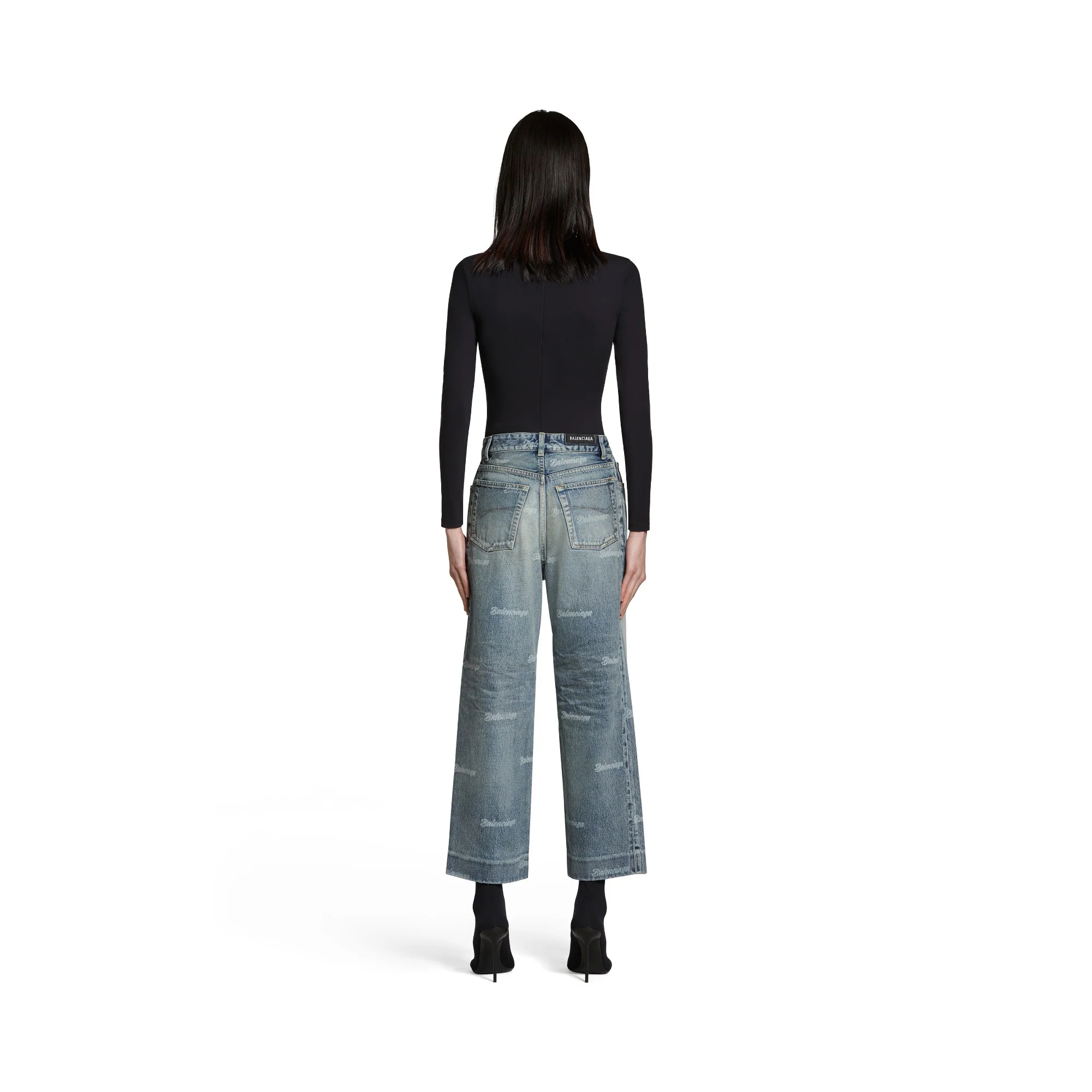 Cropped Pants - Pale Blue - Image 5