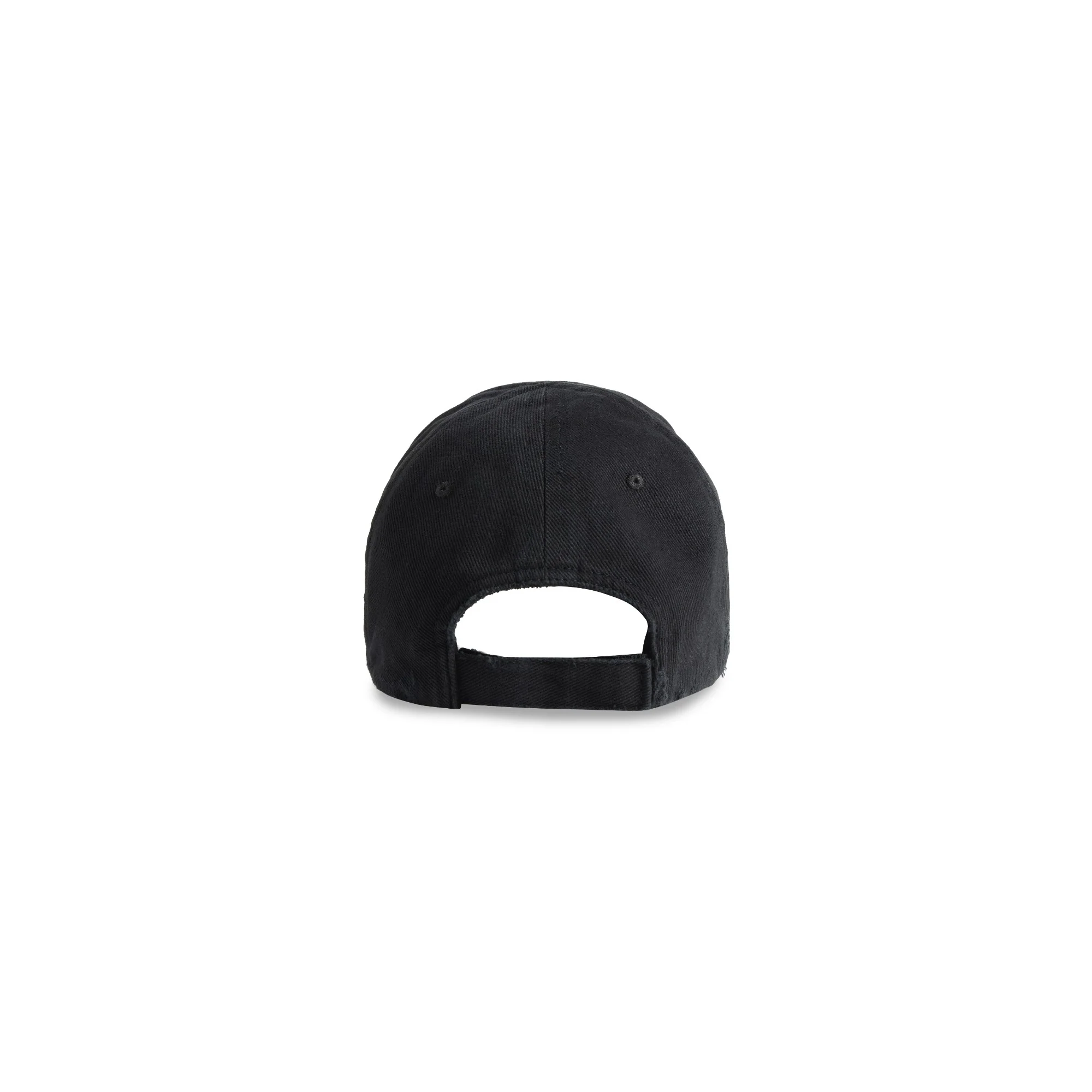 Hat Logo Visor Cap - Black/White - Image 2
