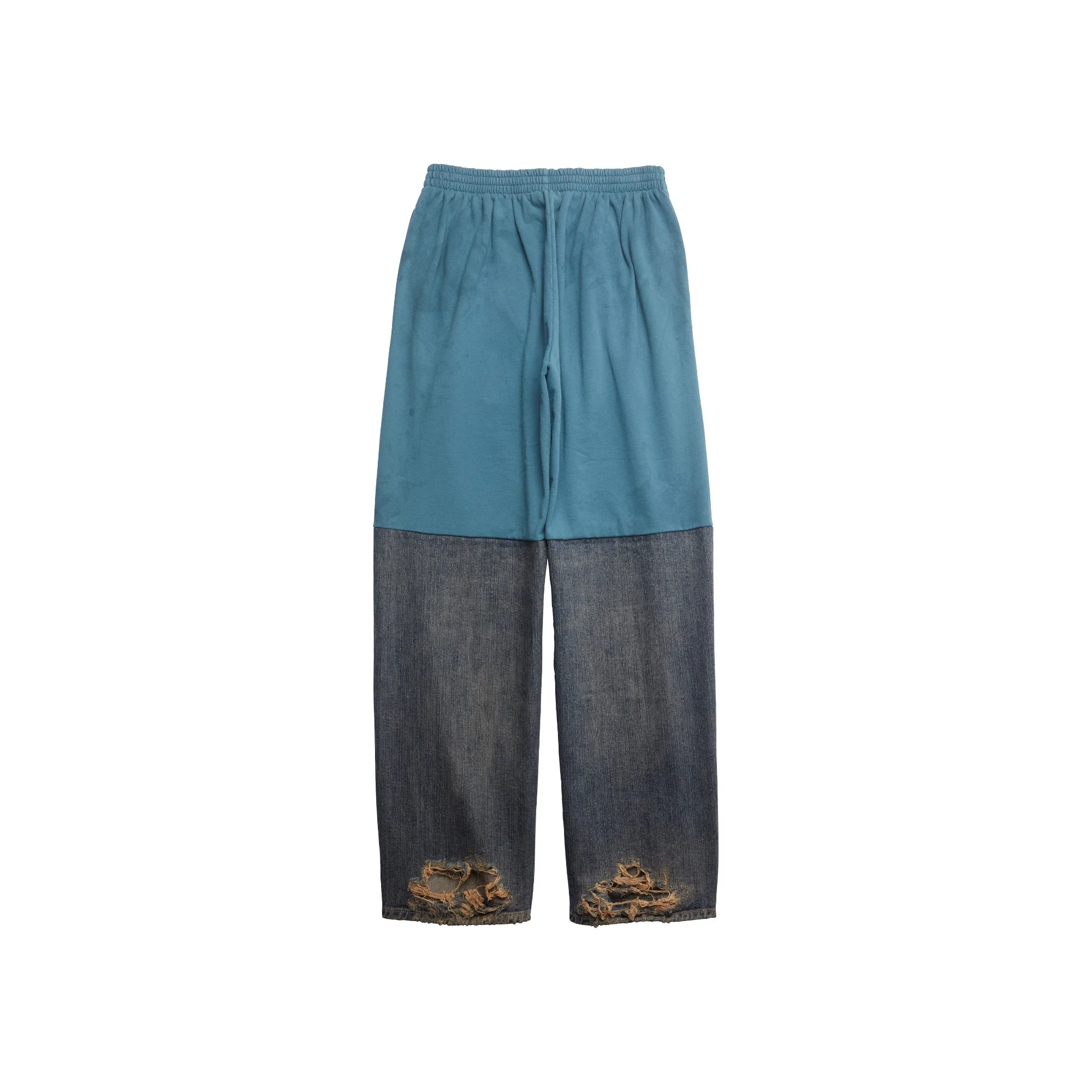 Patched Sweatpants - Blue Light Ring - Image 2
