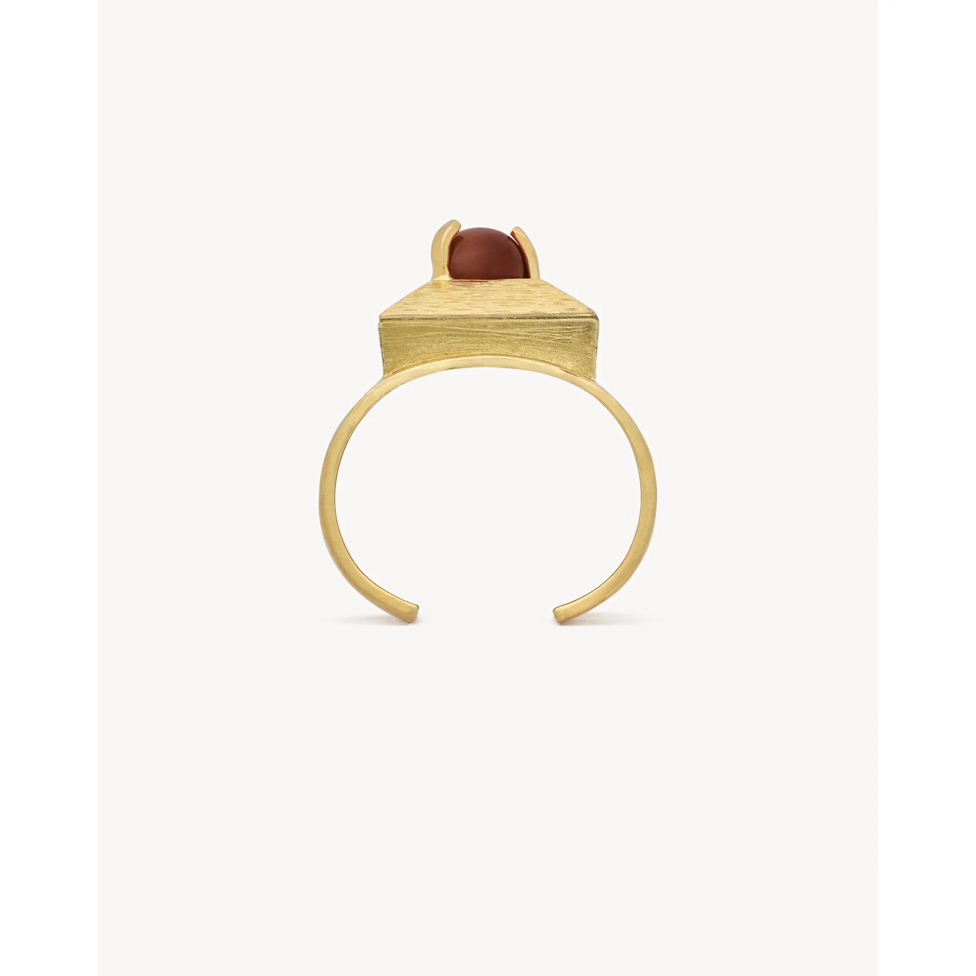 Stone & Square Cuff - Dore/Rouge - Image 2