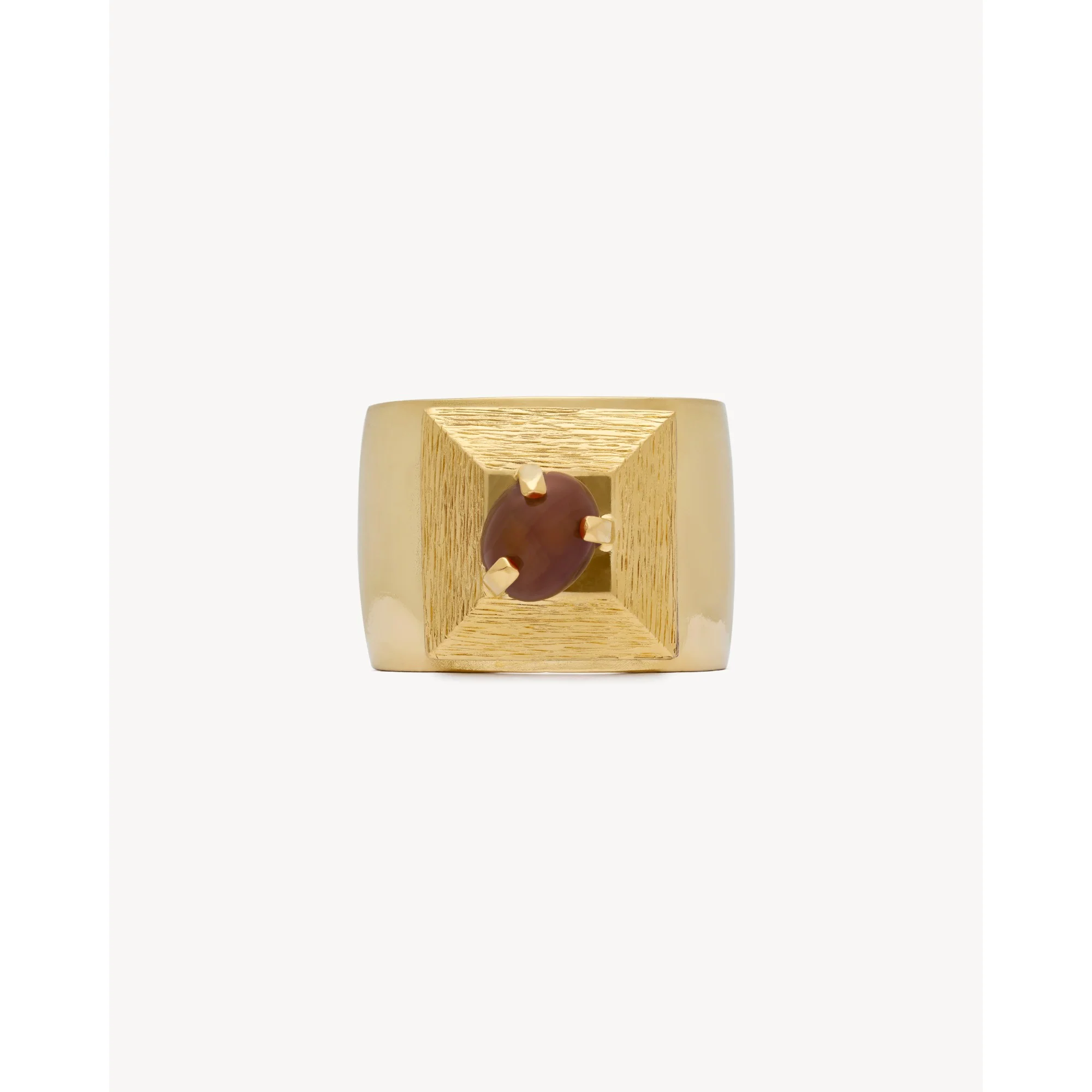 Stone & Square Cuff - Dore/Rouge - Image 4