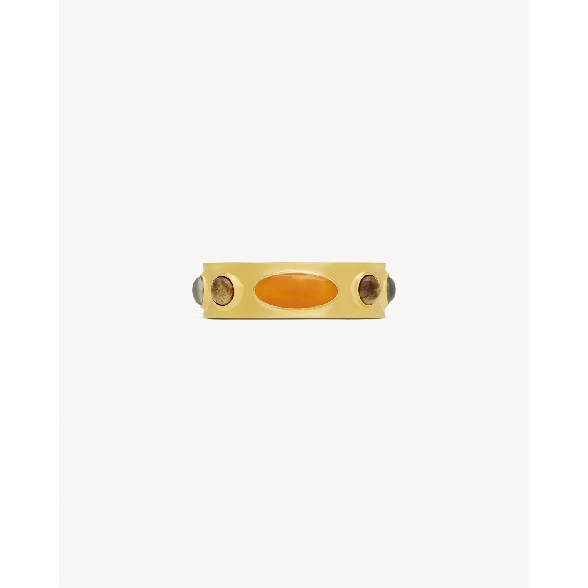 5 Arty Stone Cuff - Dore/Gris/Marron/Ora - Image 4