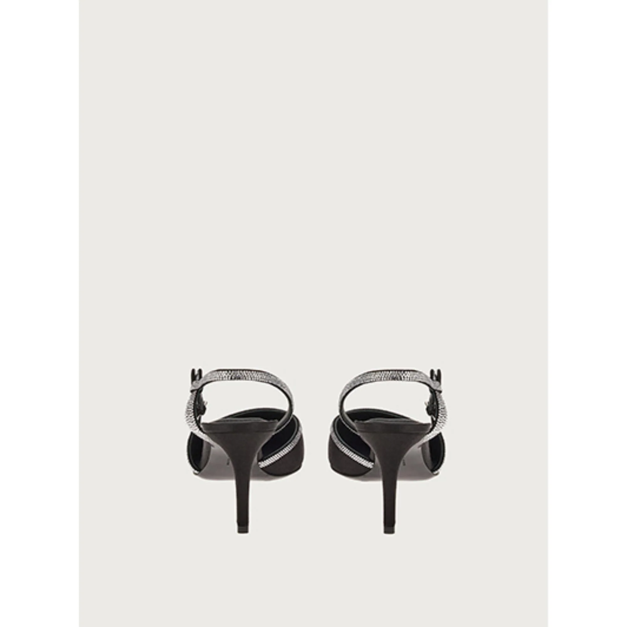 Slingback with Crystals - Black - Image 4
