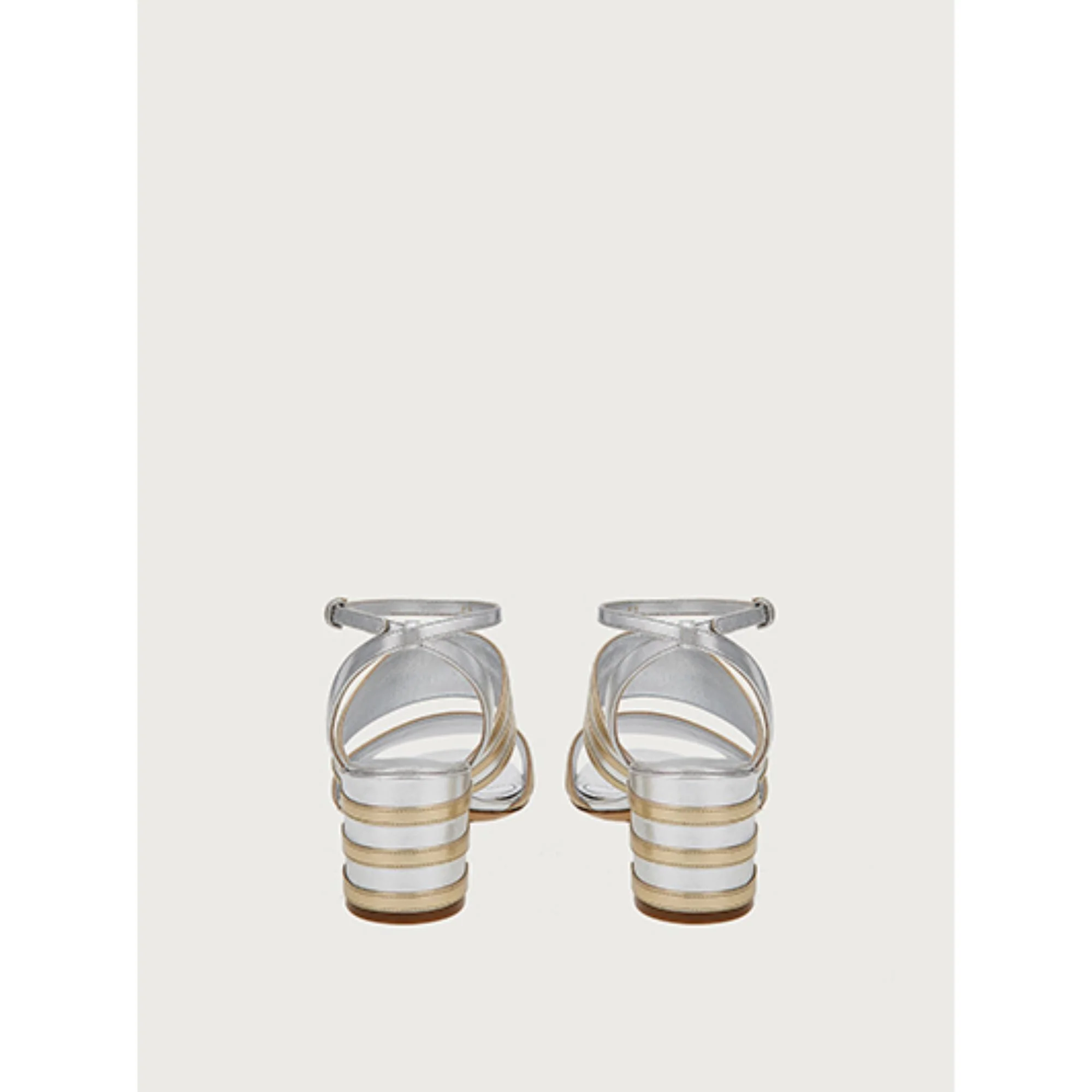 Dual Color Sandals - Silver/Mekong Gold - Image 3