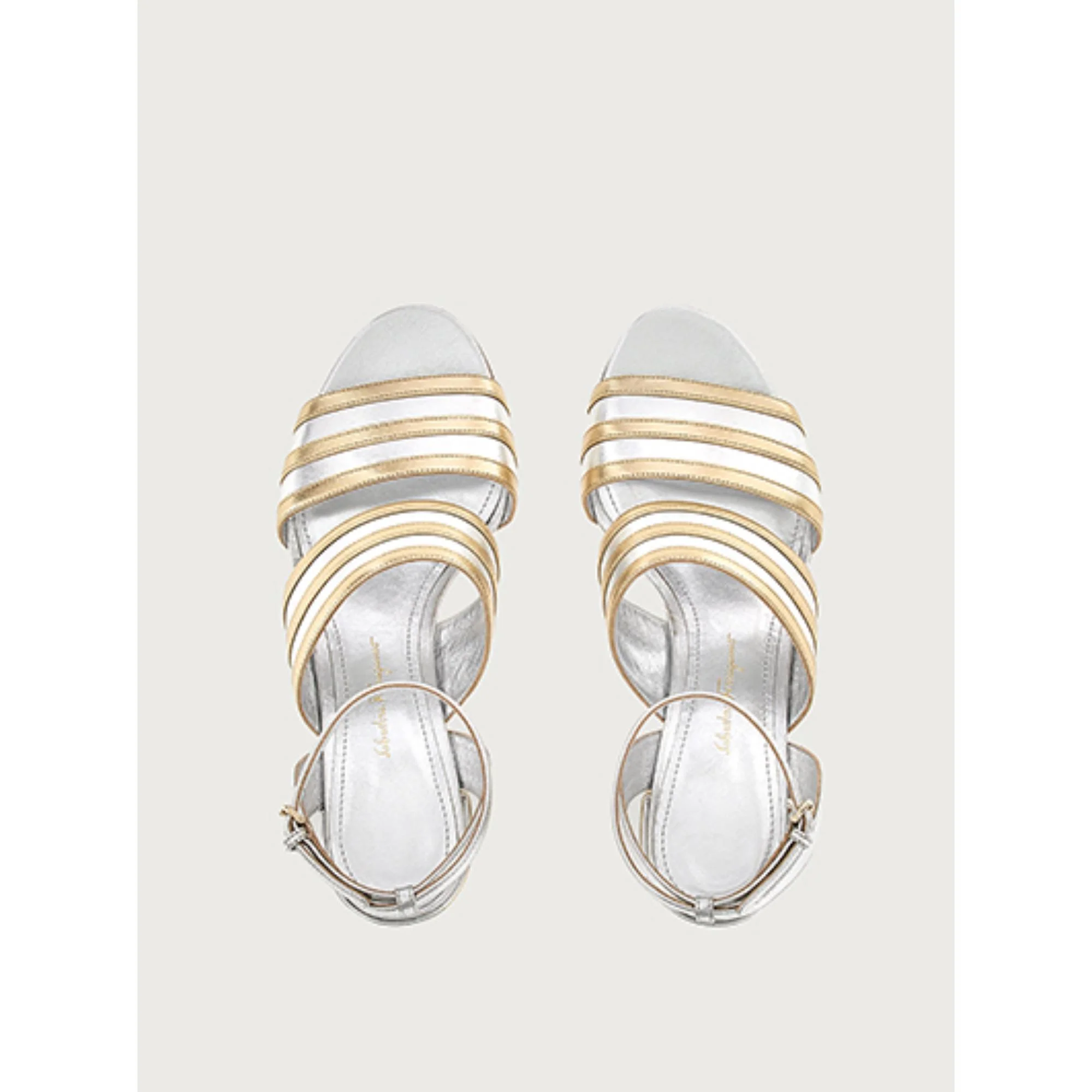 Dual Color Sandals - Silver/Mekong Gold - Image 4