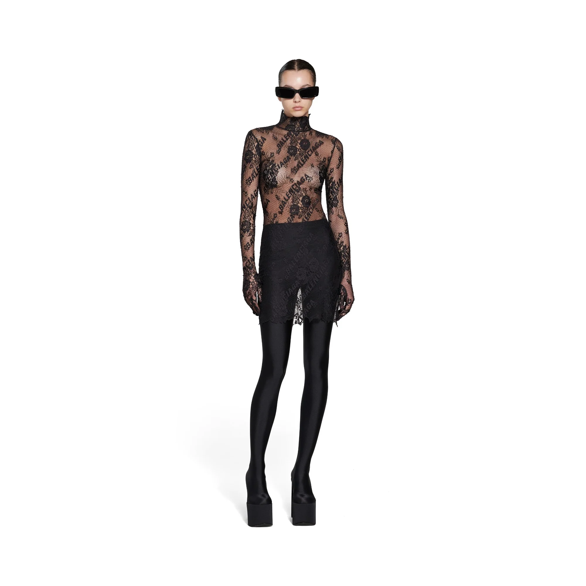 Glove Dress - Black - Image 3