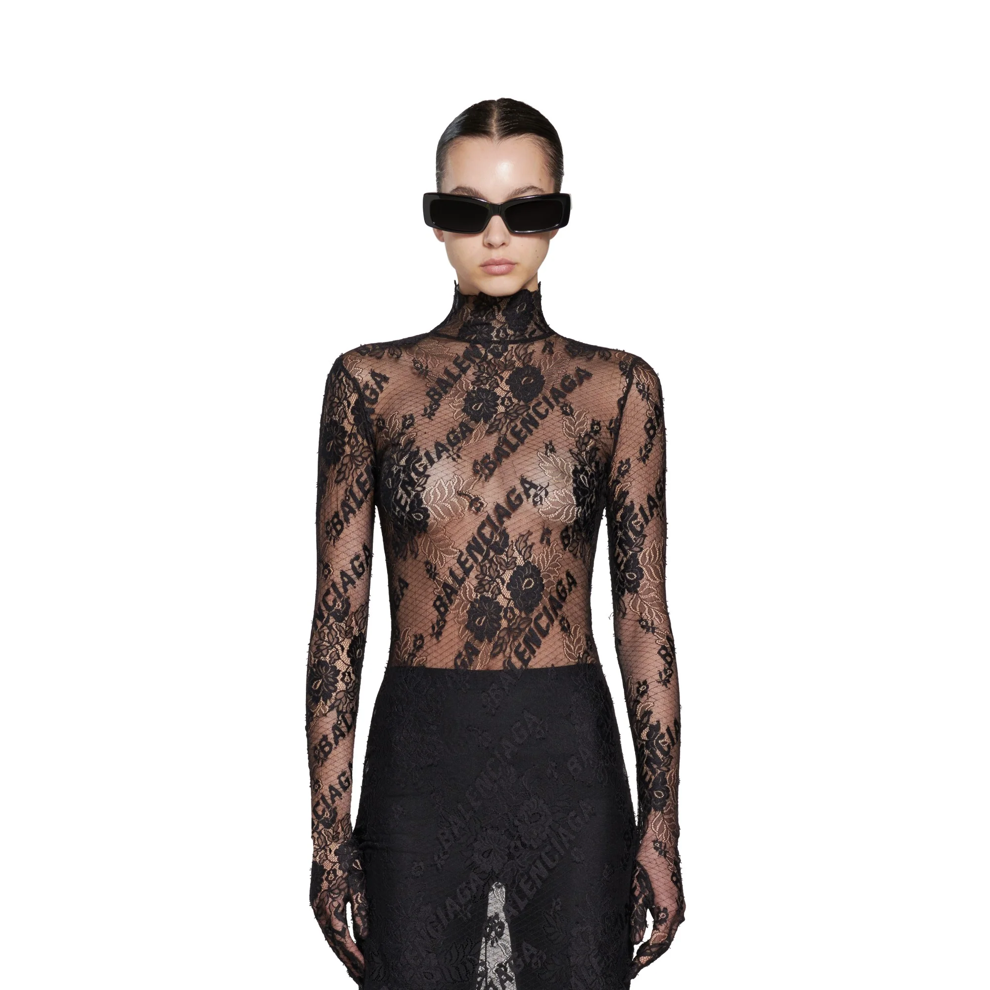 Glove Dress - Black - Image 6