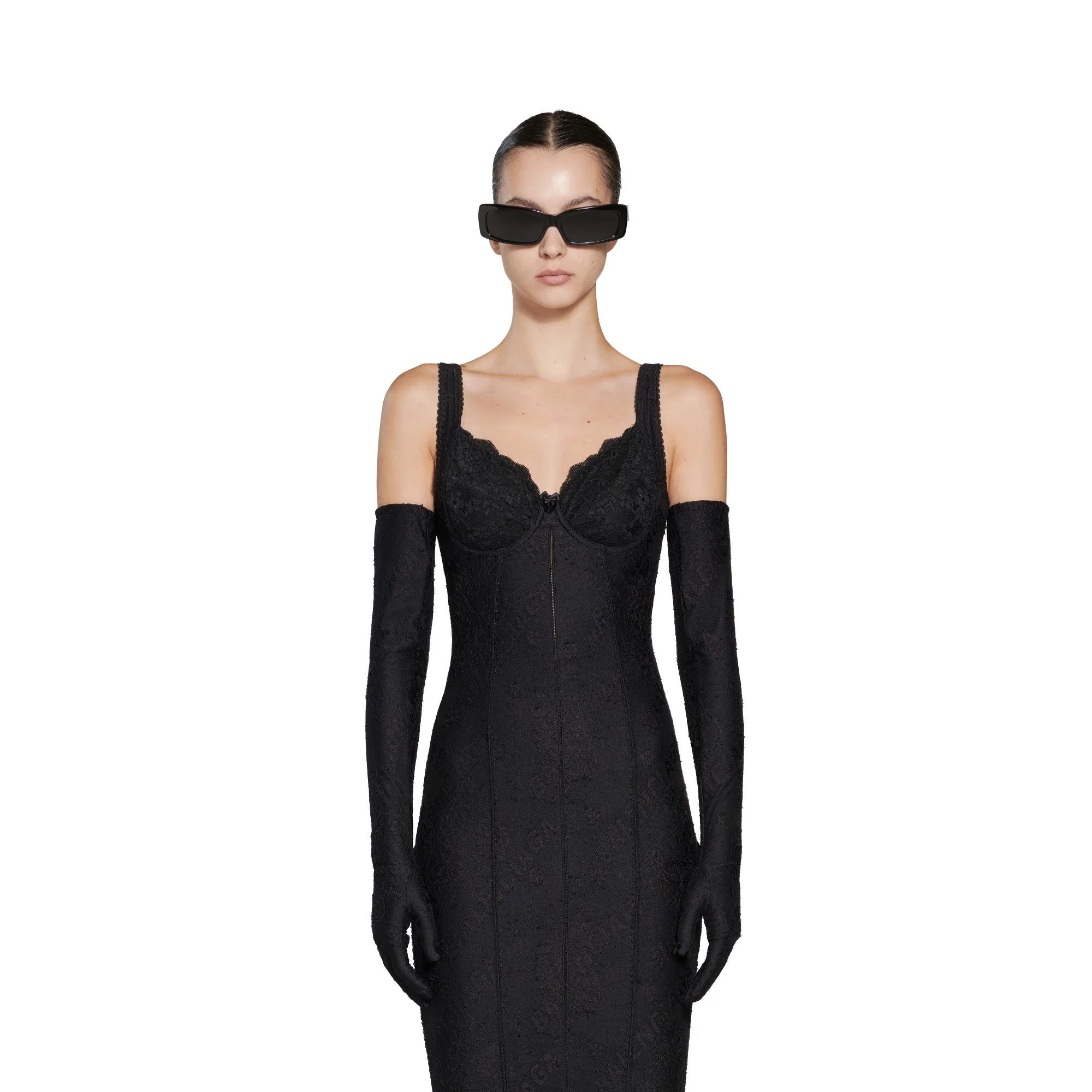 Lingerie Dress - Black - Image 3