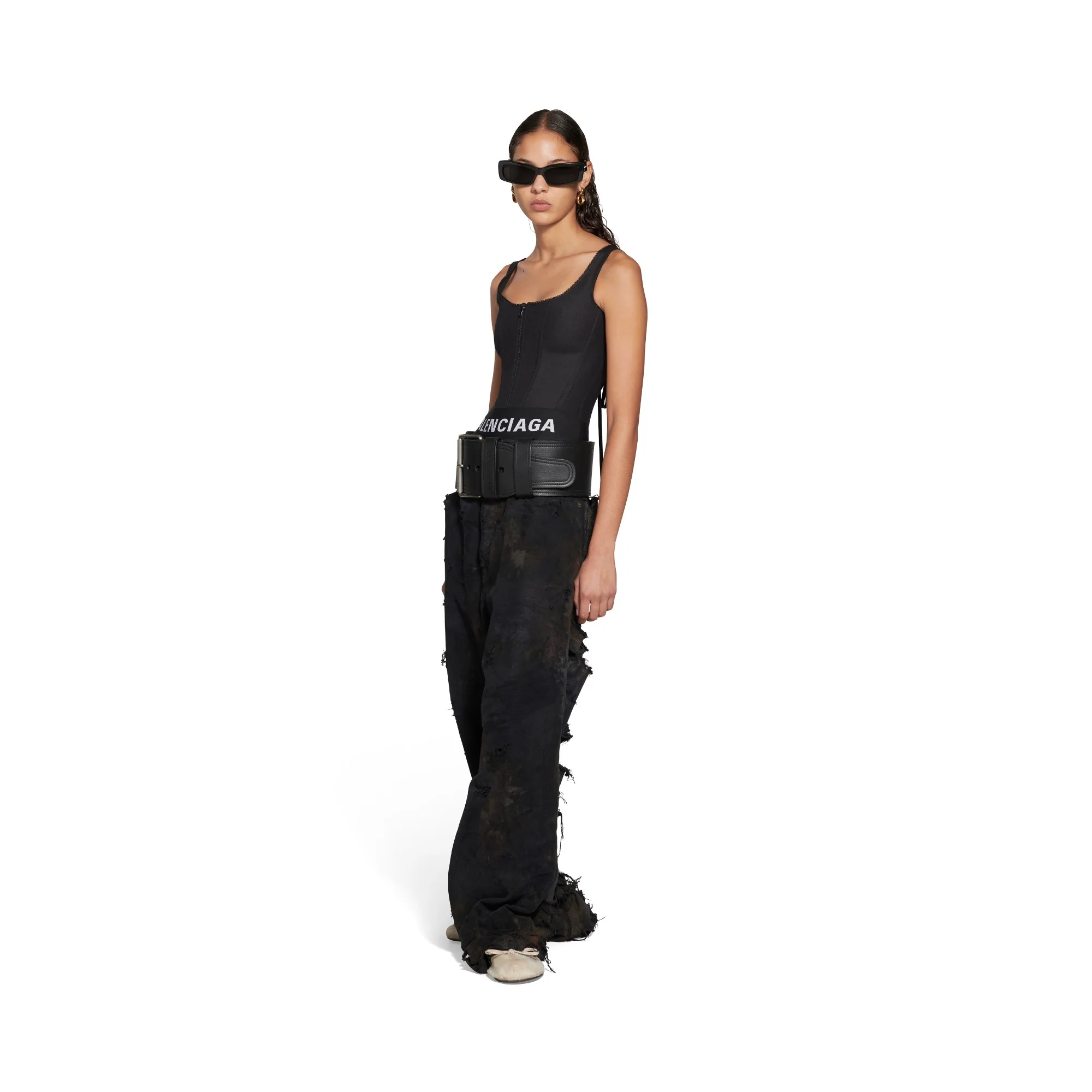 Tank Top Corset - Black - Image 3