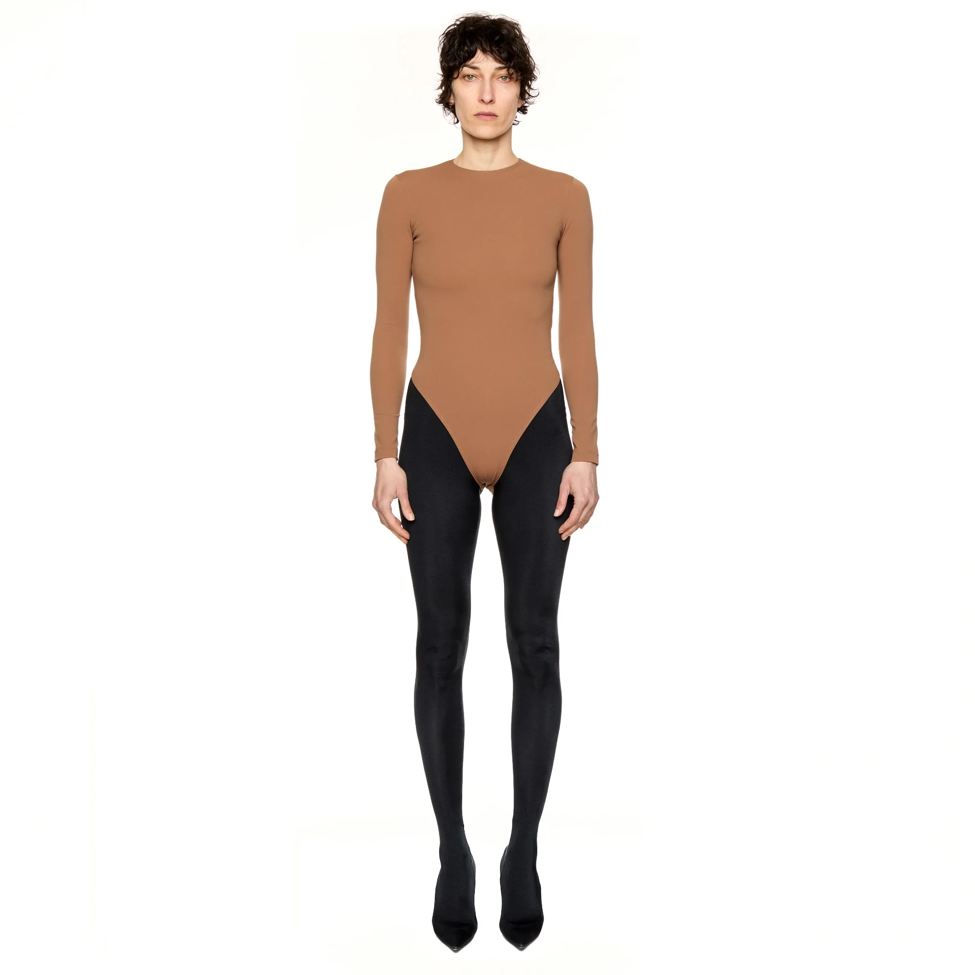 Fitted Top - Tan - Image 3