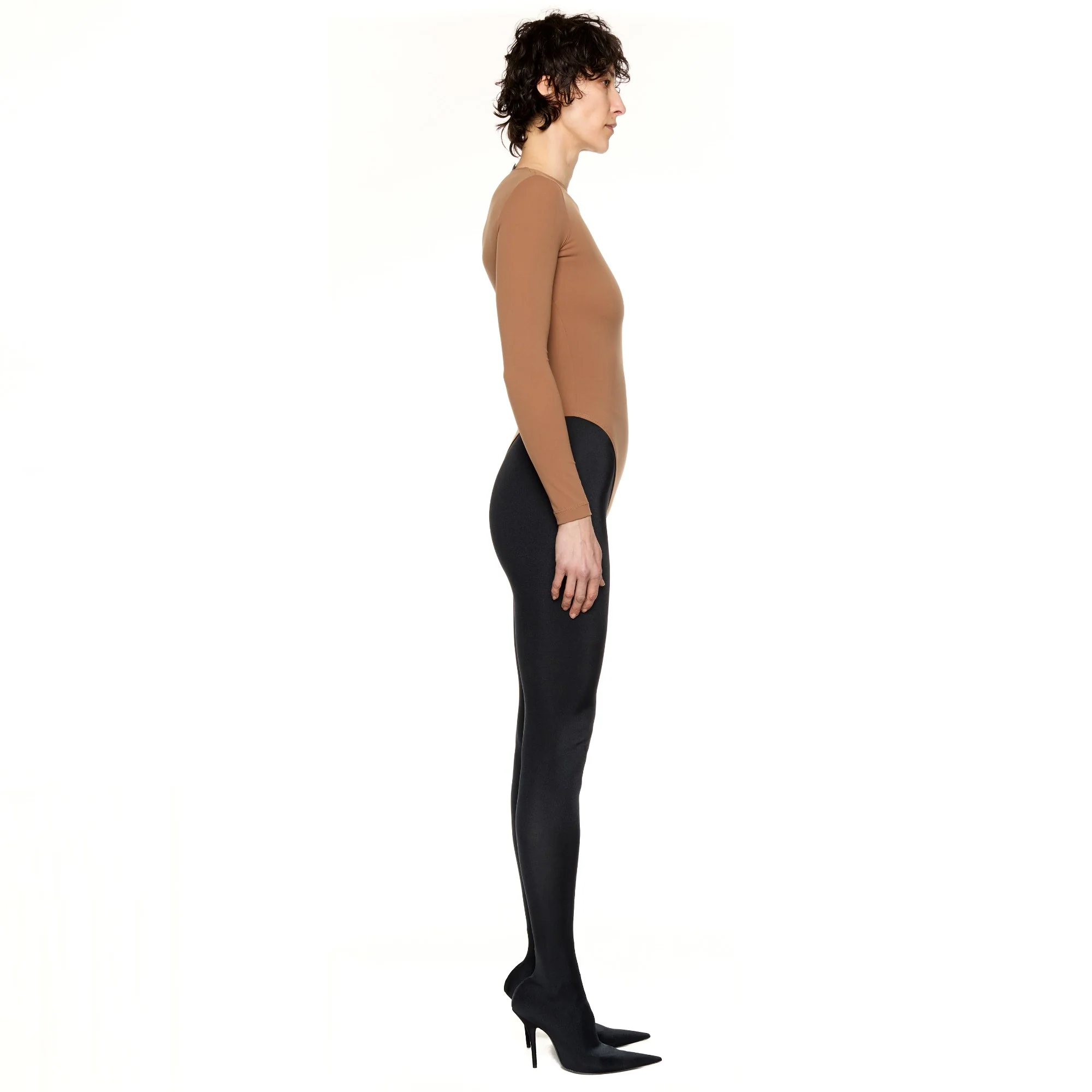 Fitted Top - Tan - Image 5