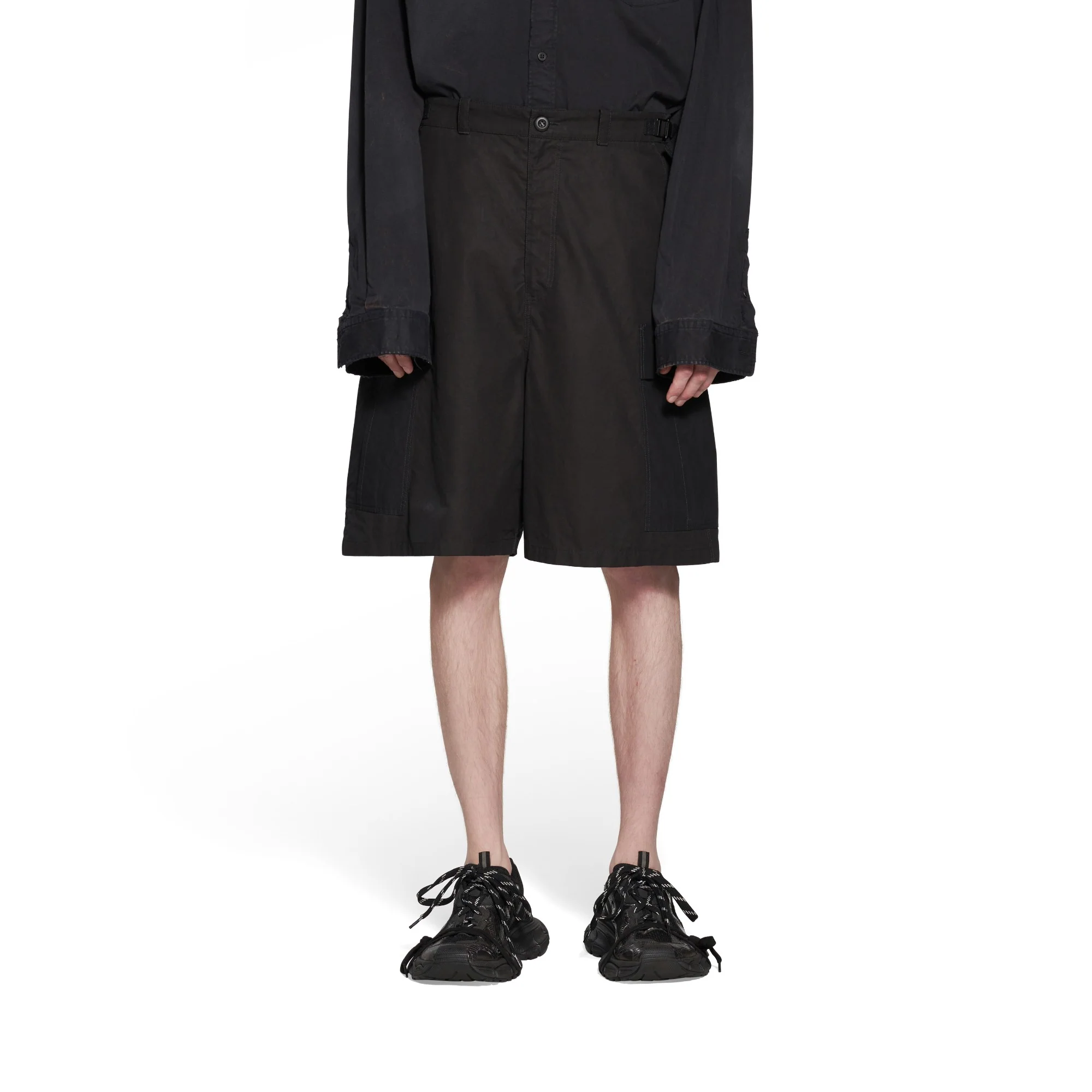 Cargo Shorts - Black - Image 3