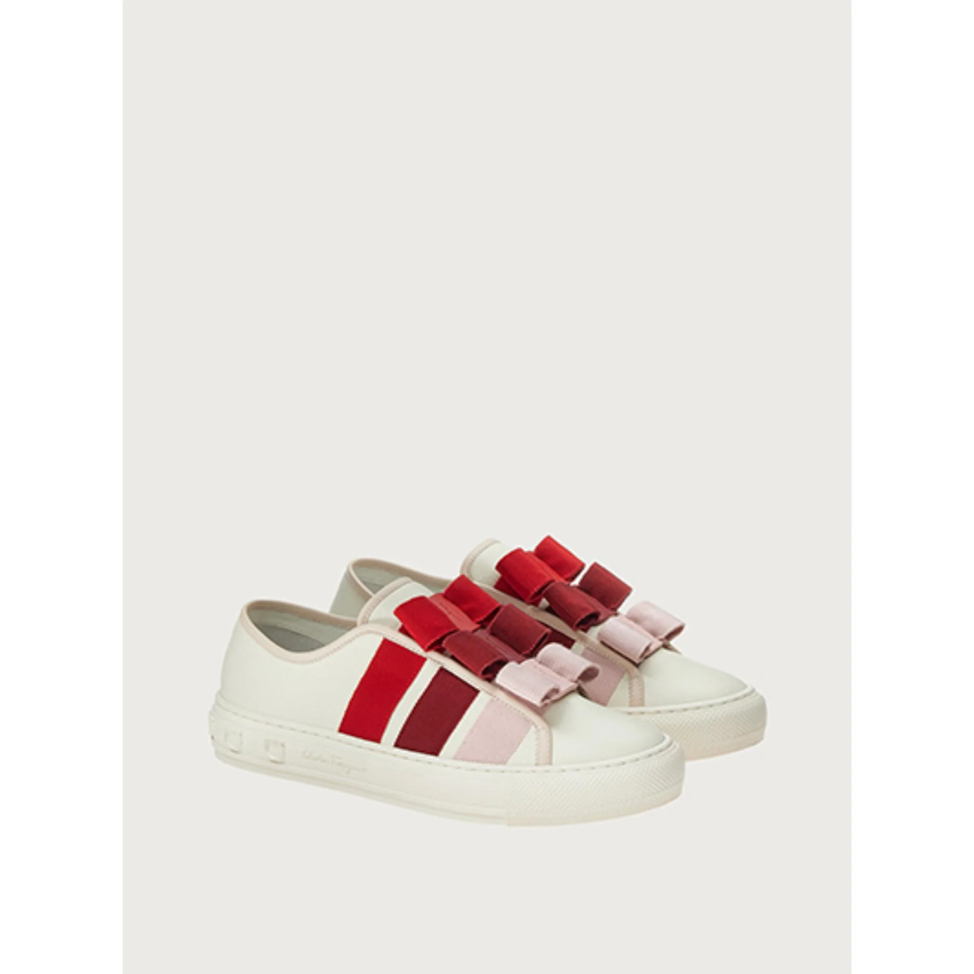 Vara Bow Sneakers - Carrara Marble White/Lipstick Red - Image 3