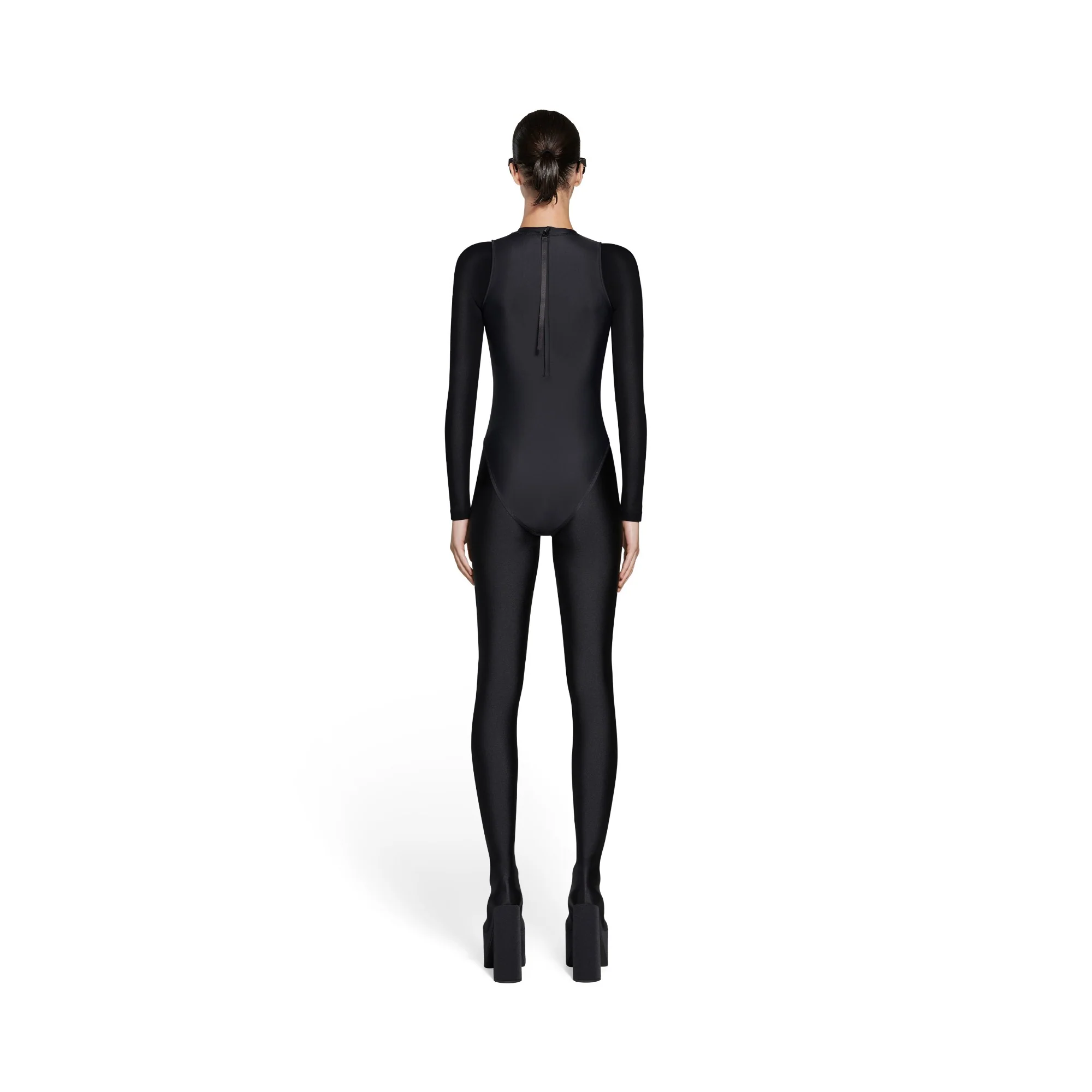 Racing Swimsuit - Black/White - Image 5