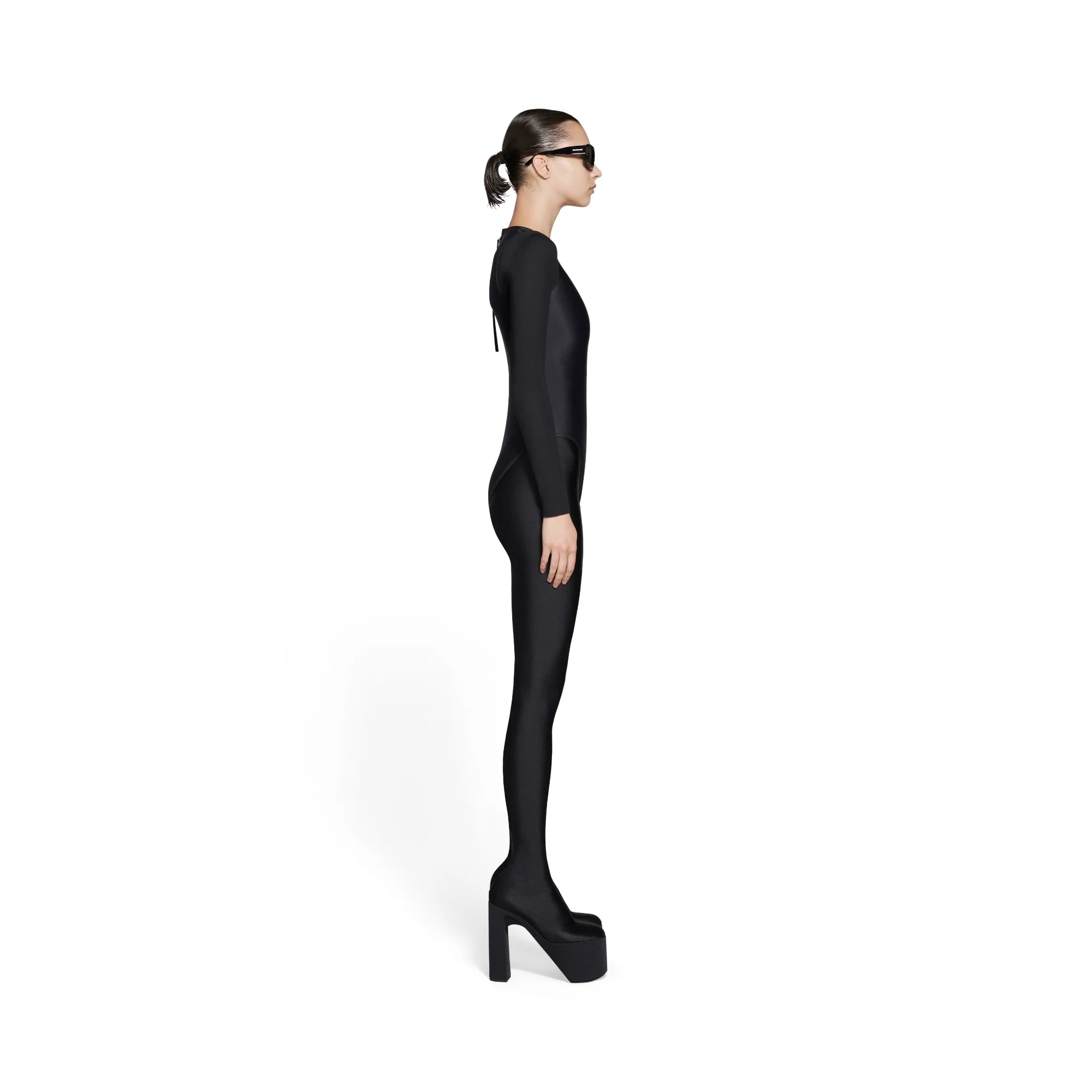 Racing Swimsuit - Black/White - Image 6