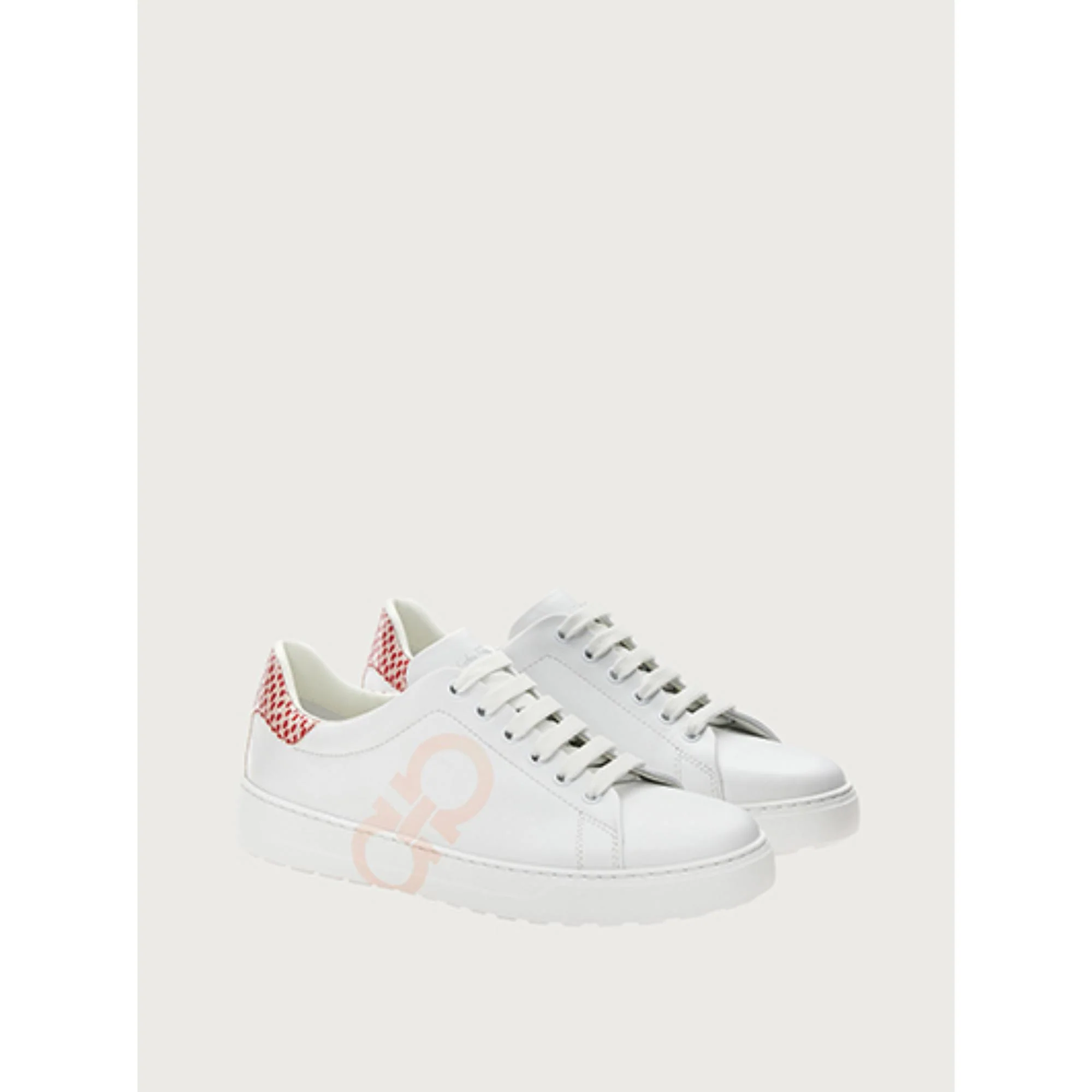Gancini Sneakers - White/Nylund Pink - Image 3